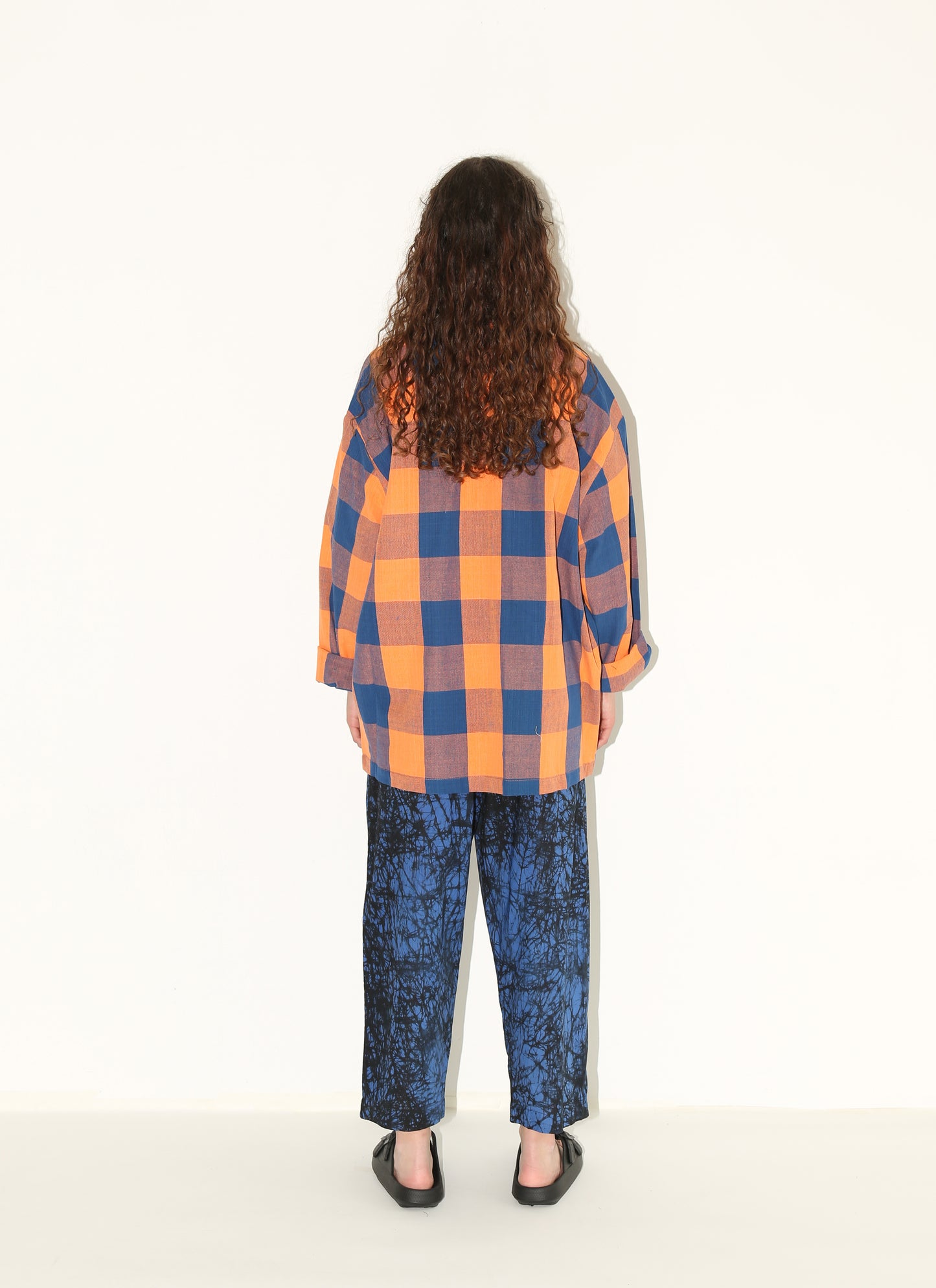 AMINA Jacket/ Orange Check