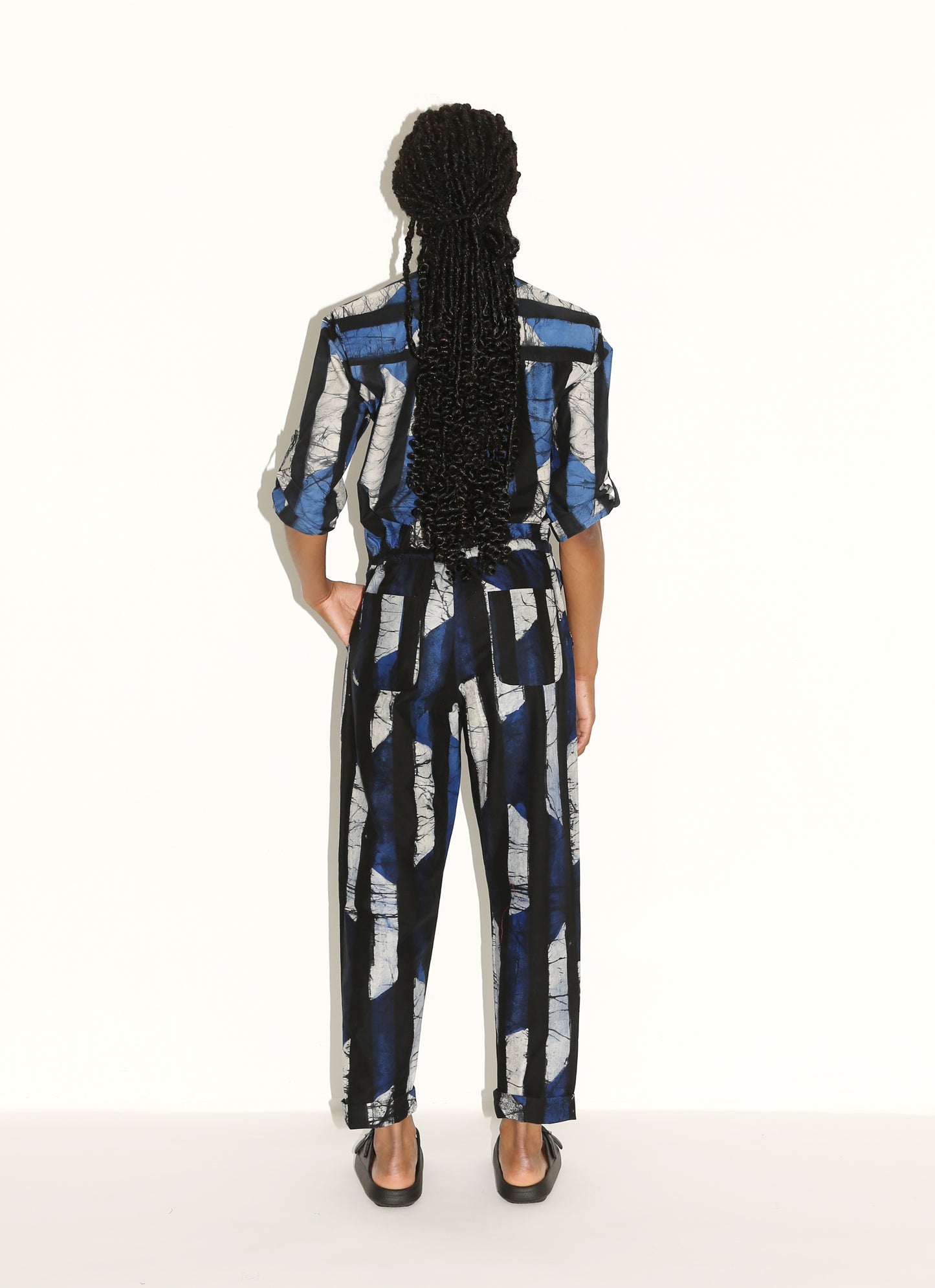 CARA Jumpsuit/ Blue Kente