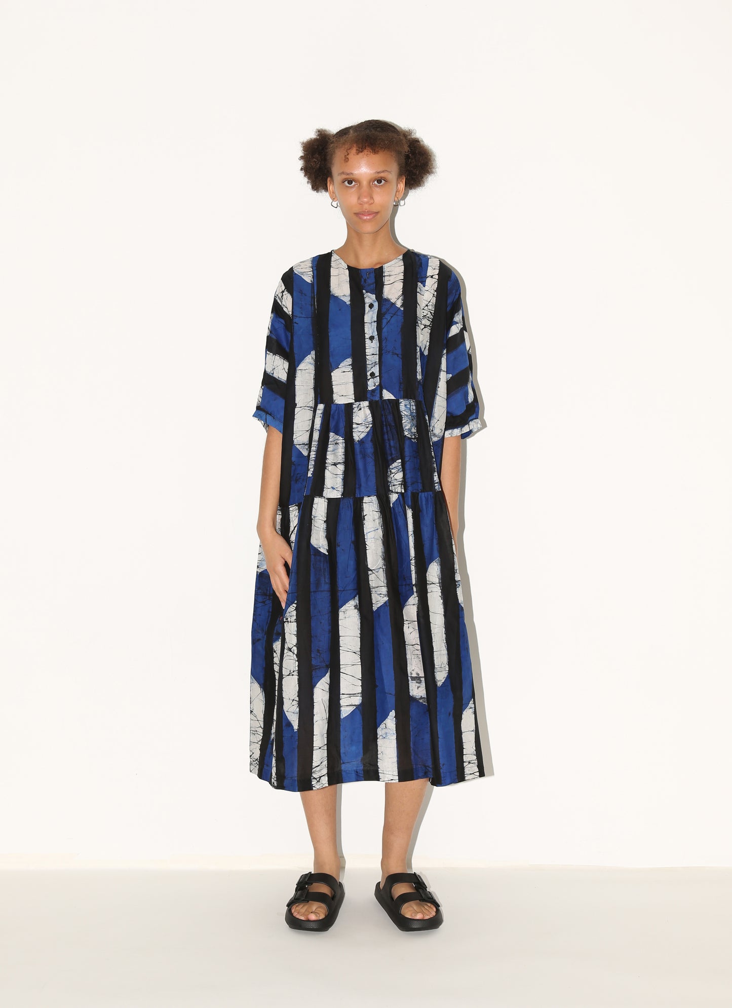 CHIMA Dress / Blue Kente