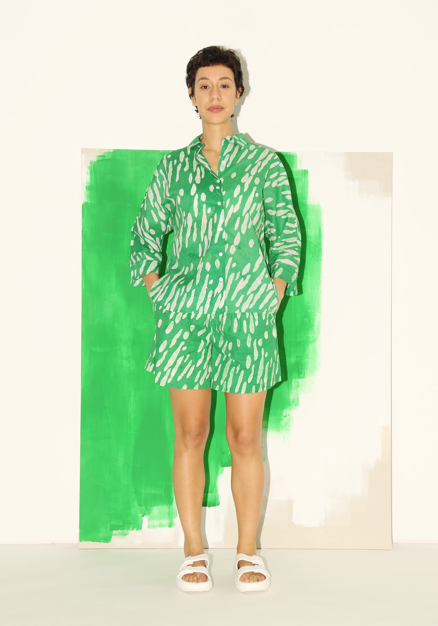 BABI Shorts/ Green Shadow