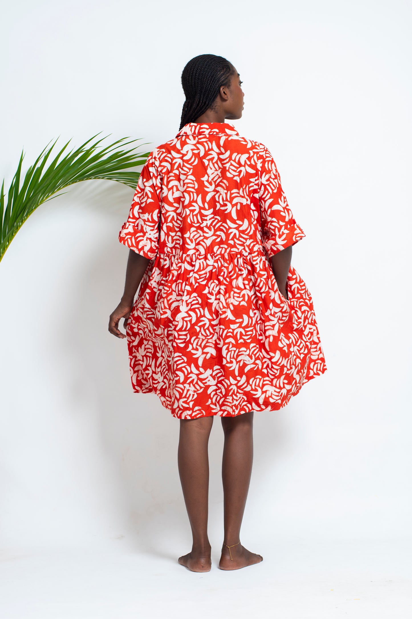 MARLI Dress / Red Leaves