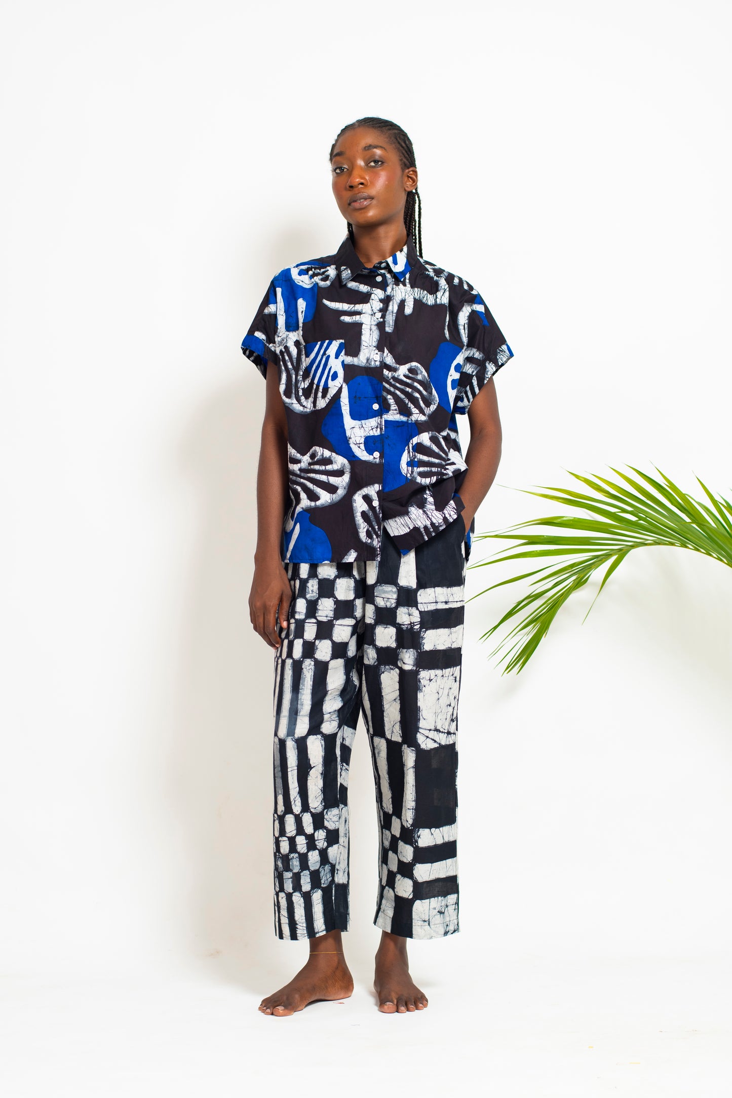 TAMIRA Shirt / Garden Chair Blue