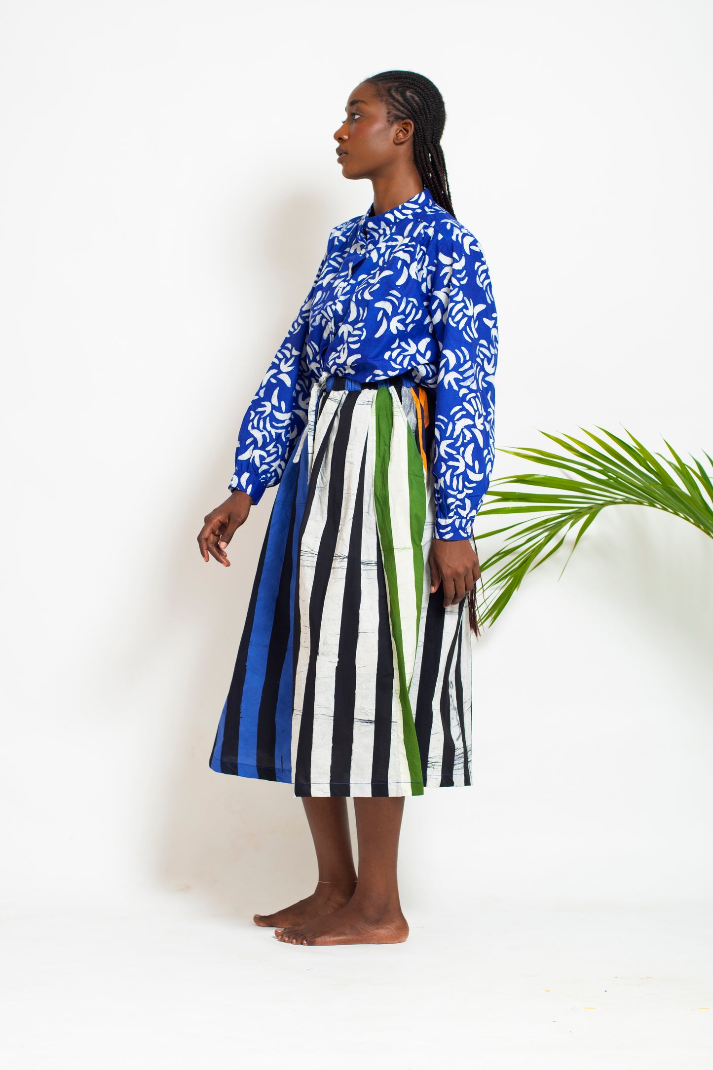 OULA Skirt / Mixed Stripes