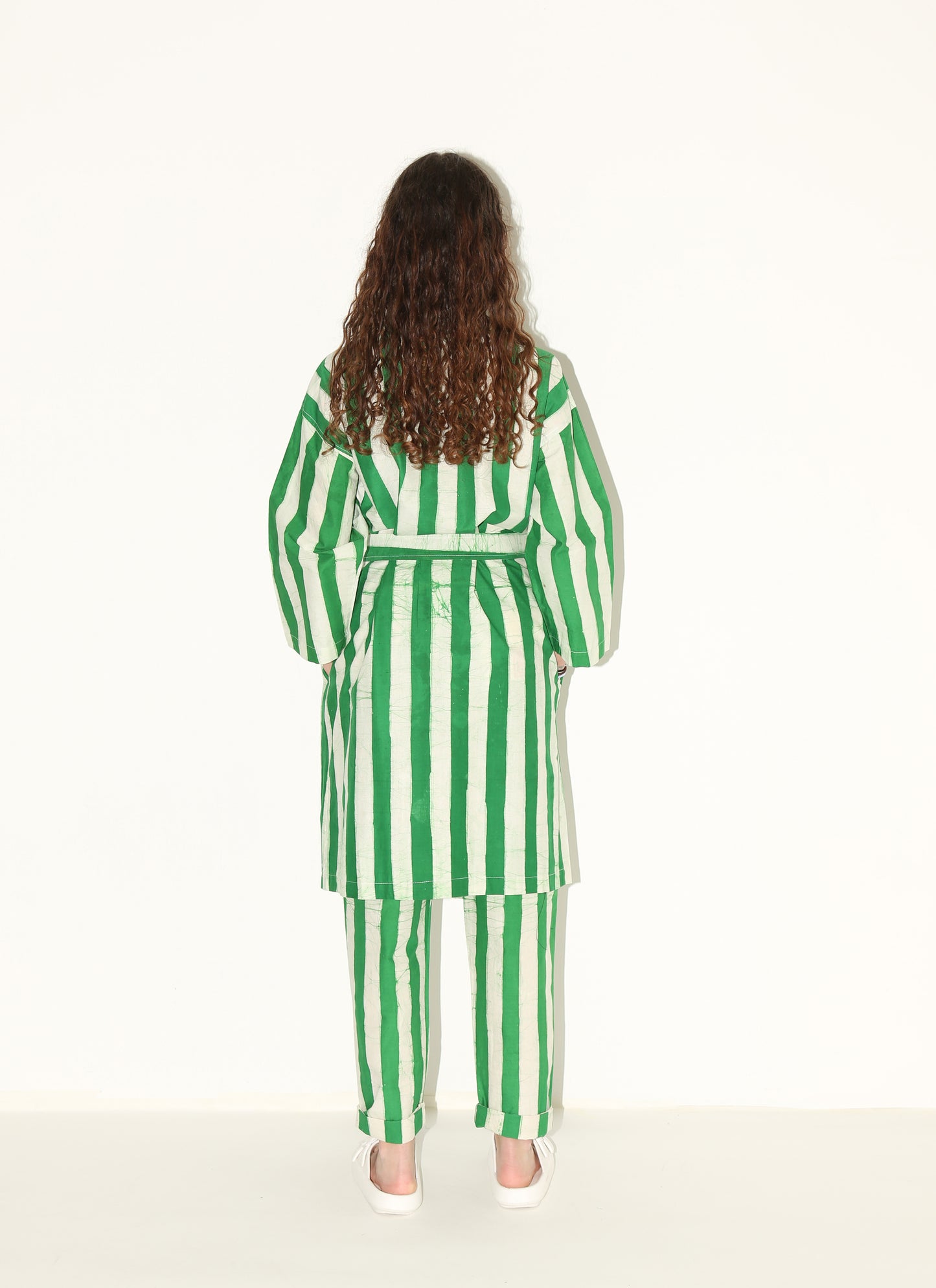 ESAI Robe/ Green Stripes