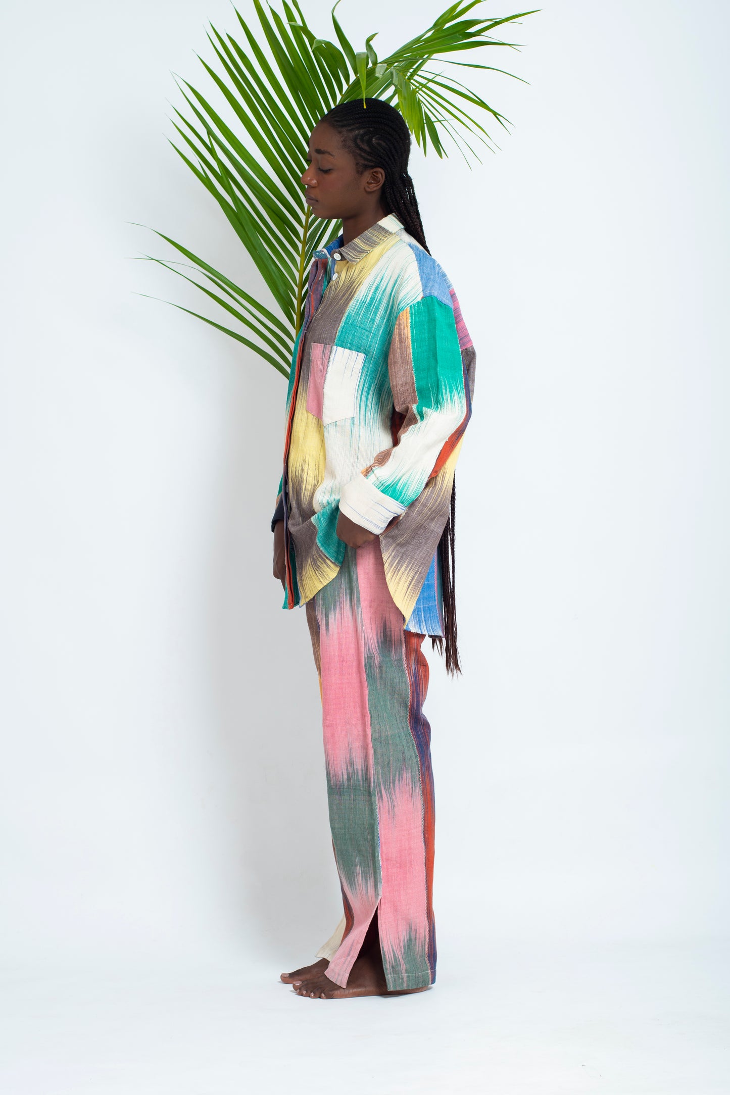TESHI Pants/ Rainbow Ikat