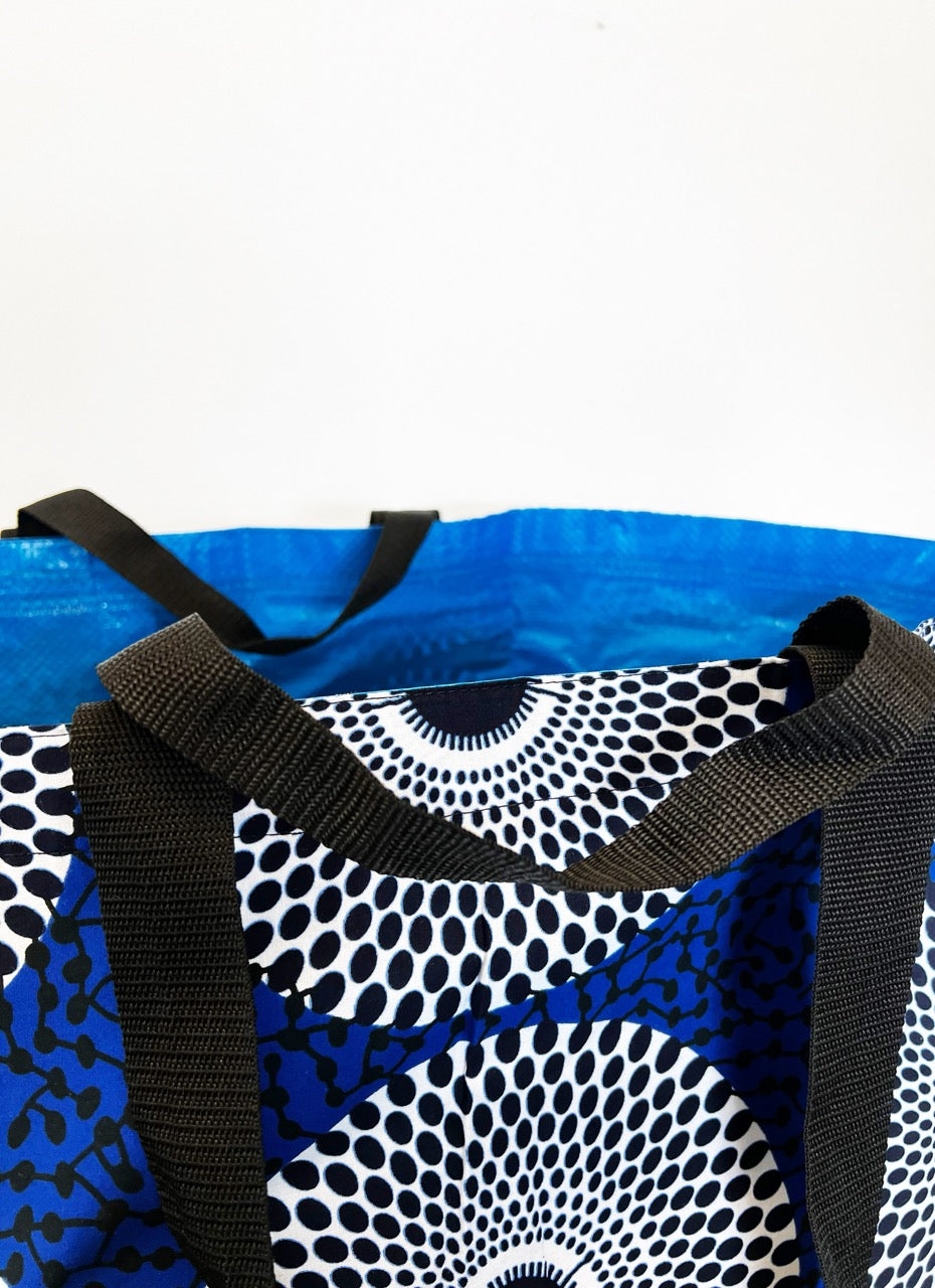 AEKI Beach Bag / Blue Discs