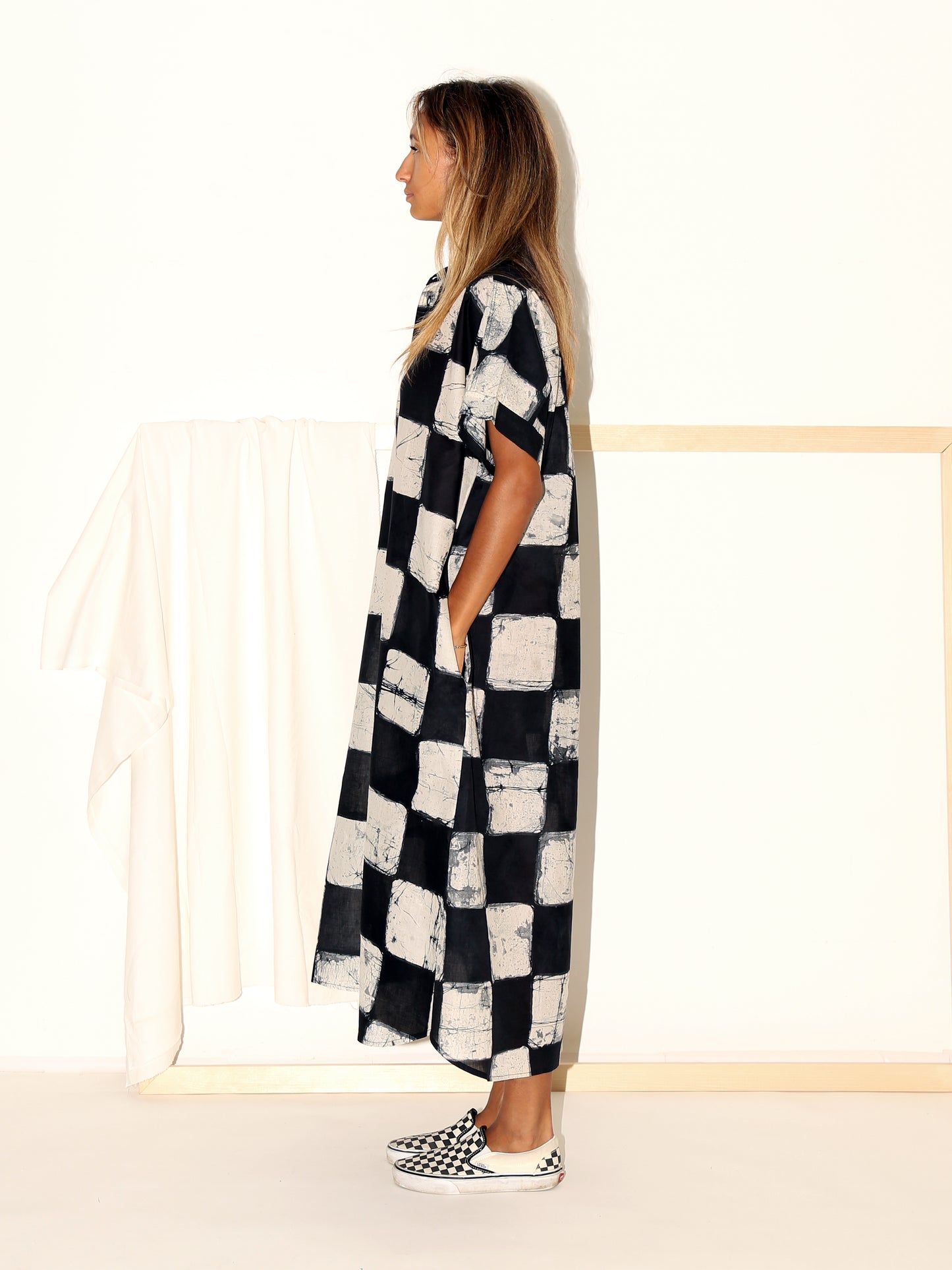 AMAN Dress/ Black Check