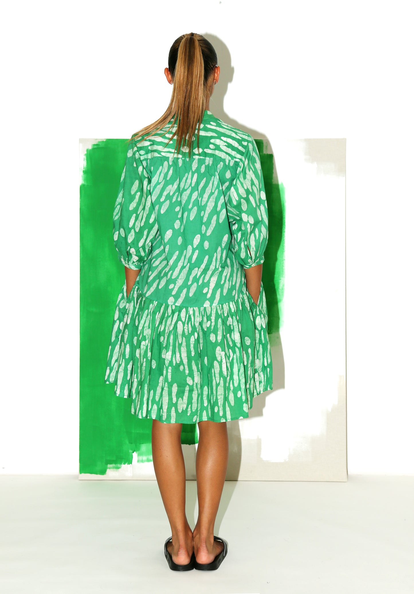MAHA Dress / Green Shadows