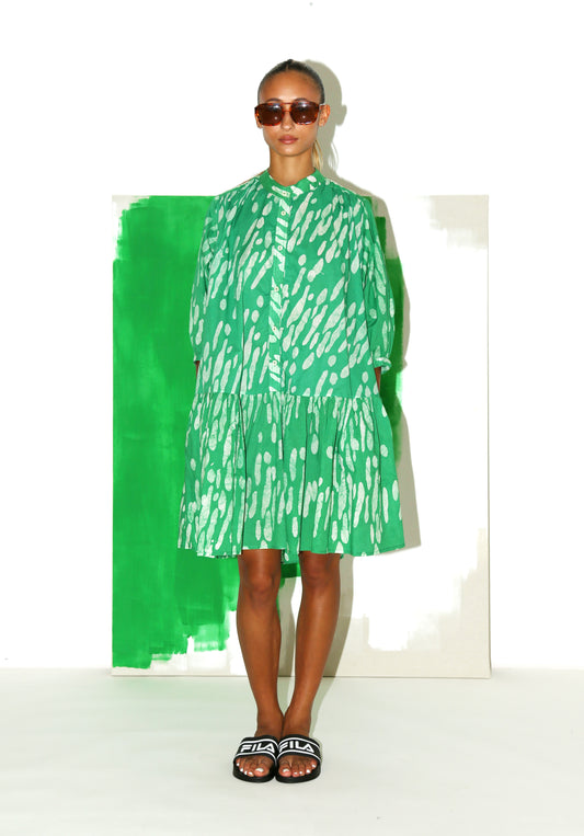 MAHA Dress / Green Shadows