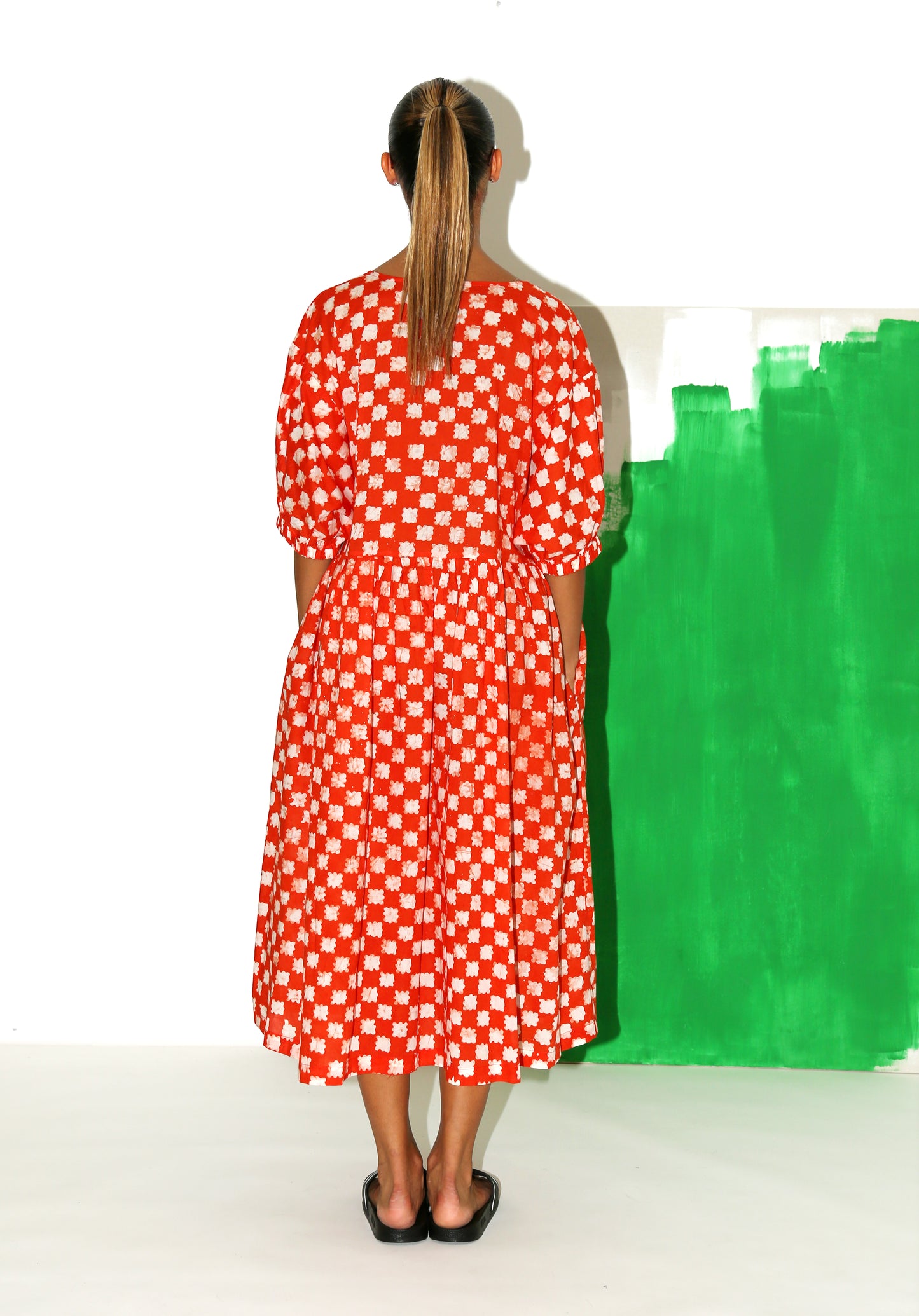 NOMA Dress/ Red Floral Check