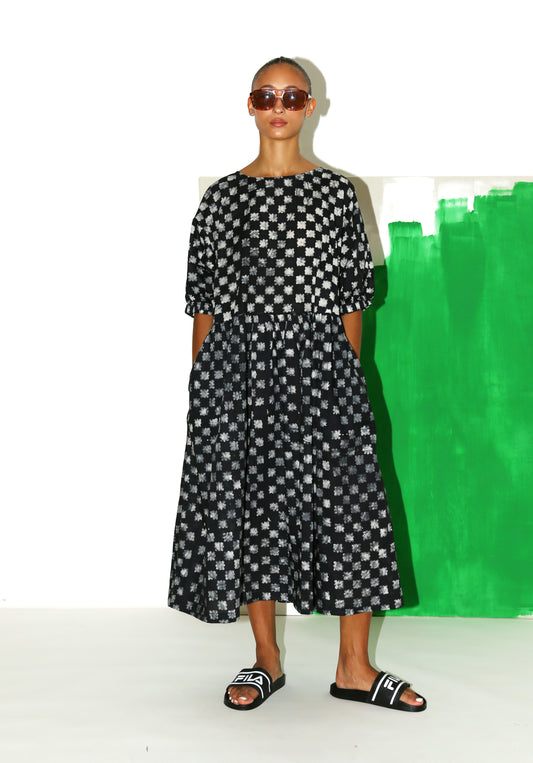 NOMA Dress/ Black Floral Check