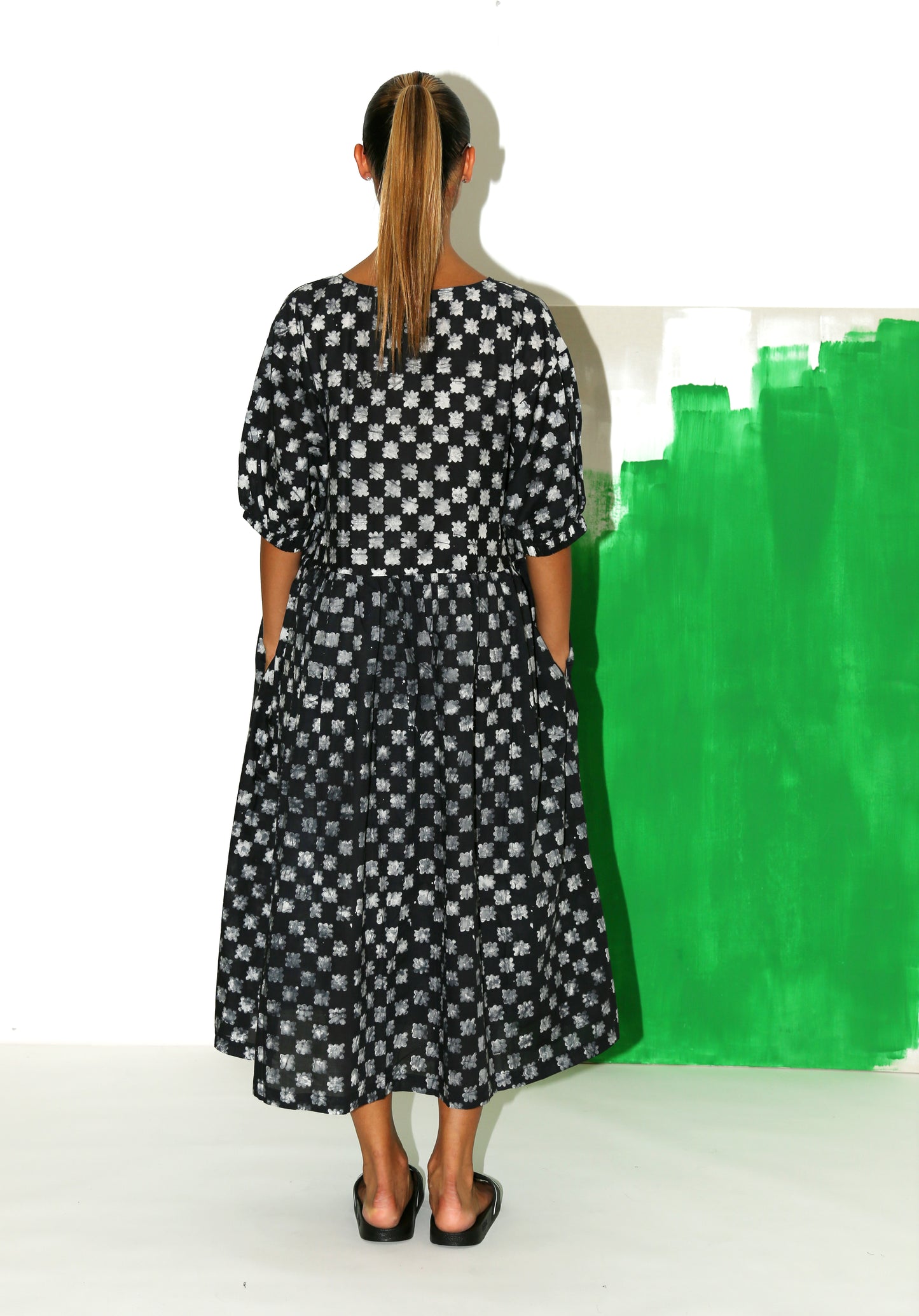 NOMA Dress/ Black Floral Check