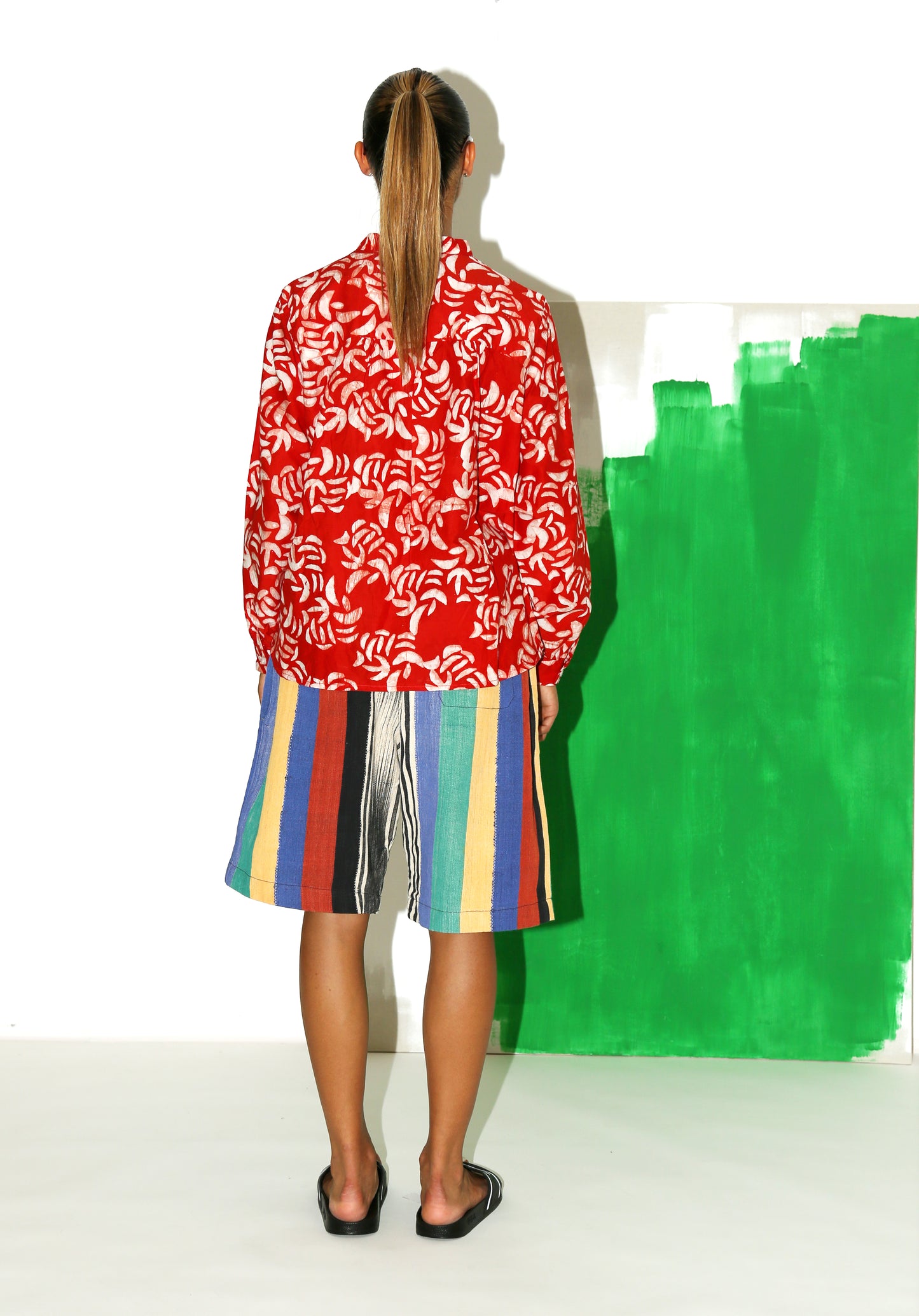 SHANI Top / Red Leaves