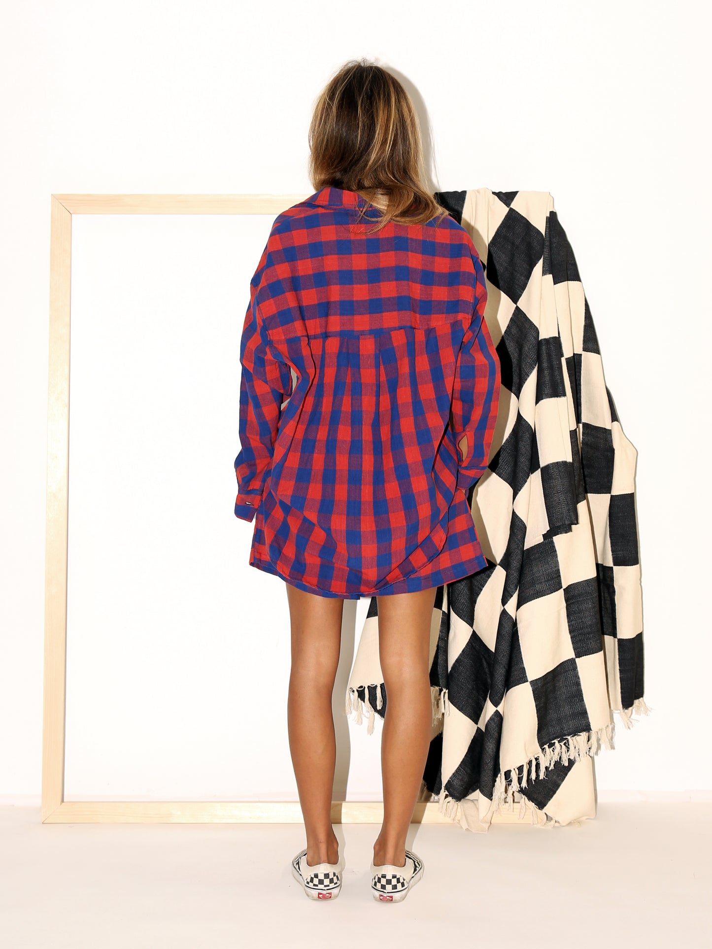 BABI Shorts/ Red Blue Burkina