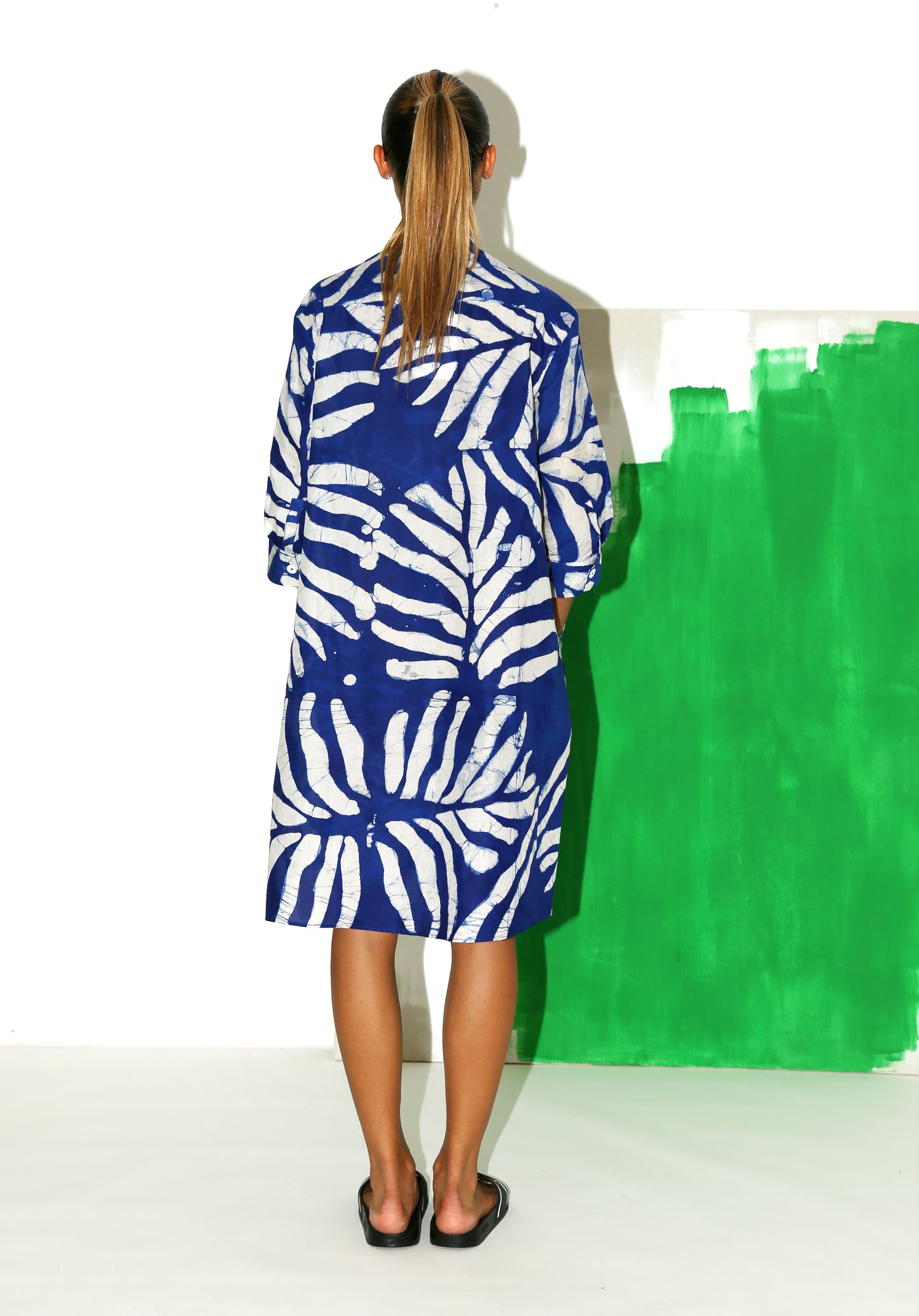 ZOLA Dress / Palmier bleu
