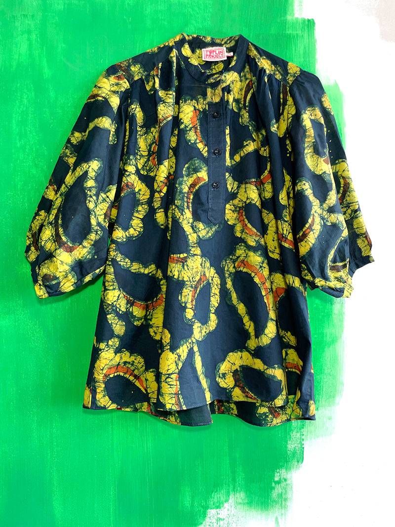 JESS Top / Yellow Paisley