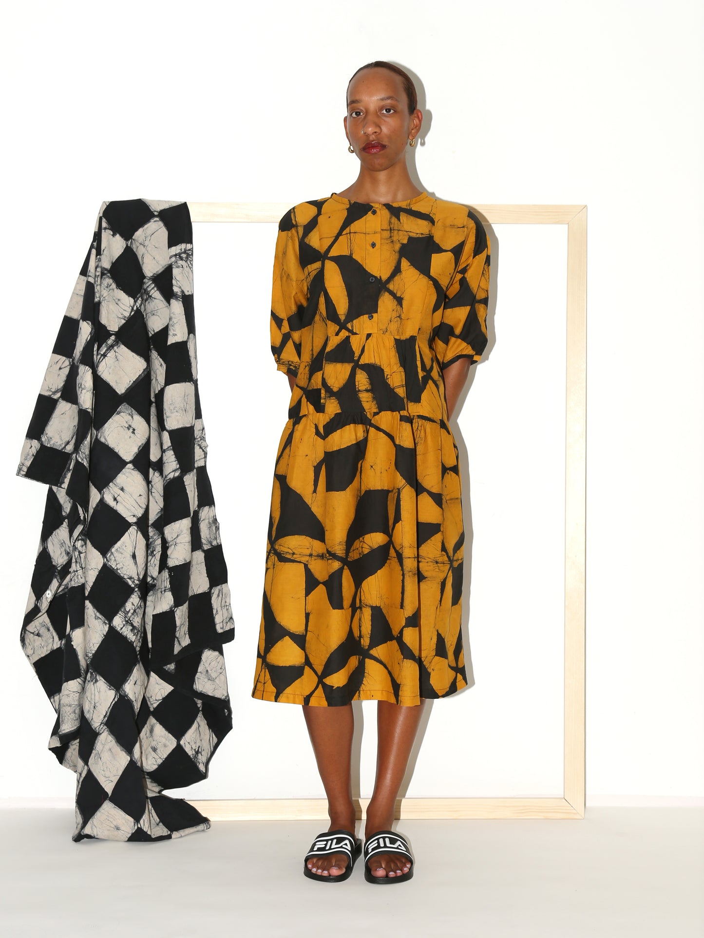 CHIMA Dress / Yellow Plaza
