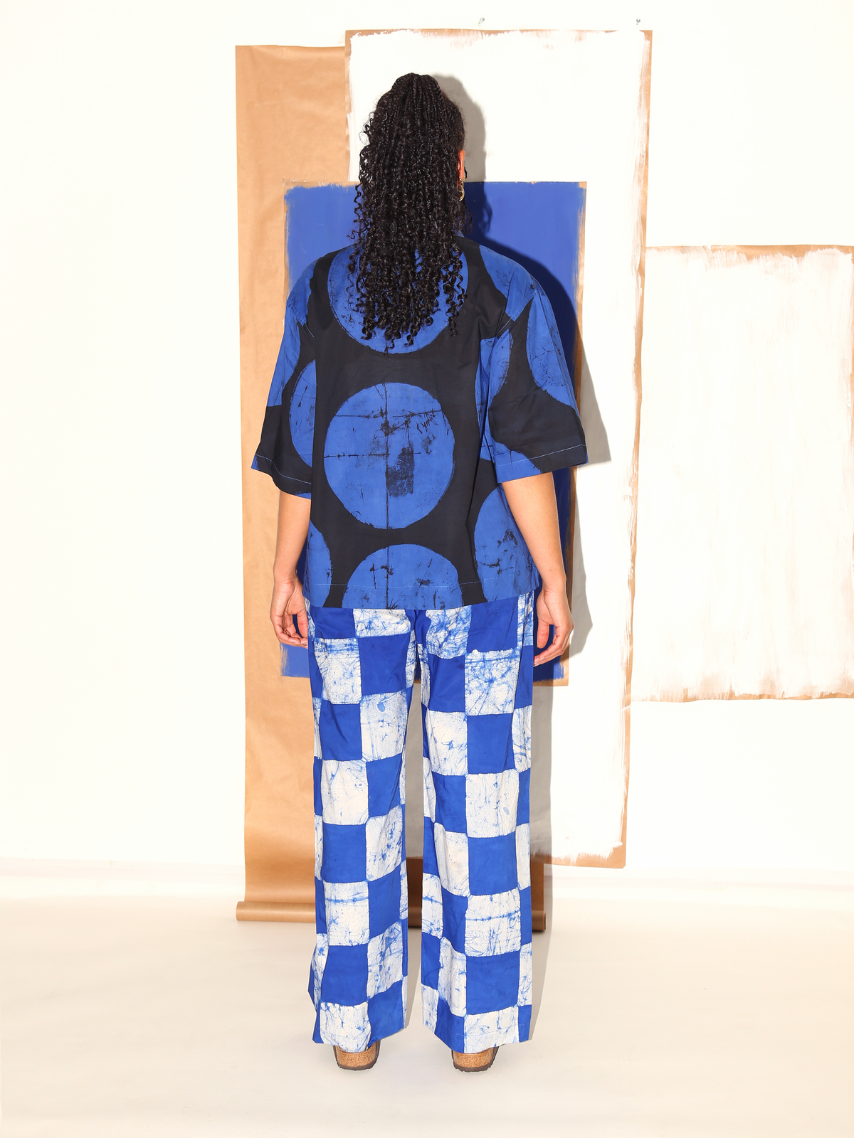 FRANCES Pants/ Blue Checker