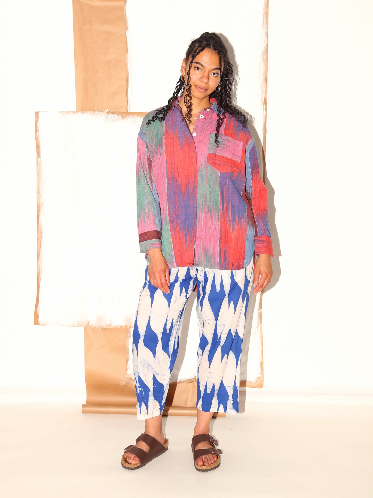 TAMALA Shirt/ Berry Ikat