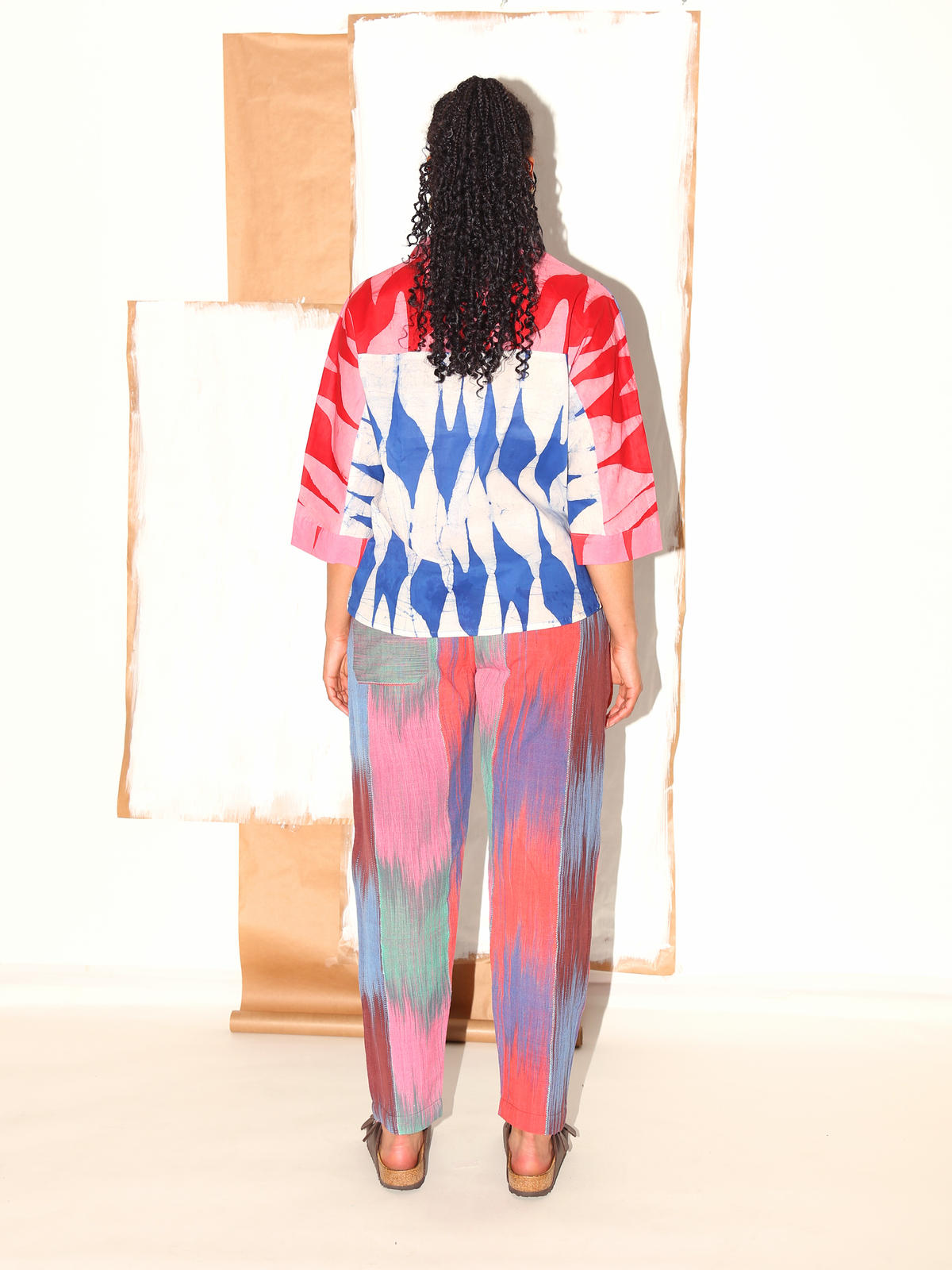 SORO Pants/ Berry Ikat