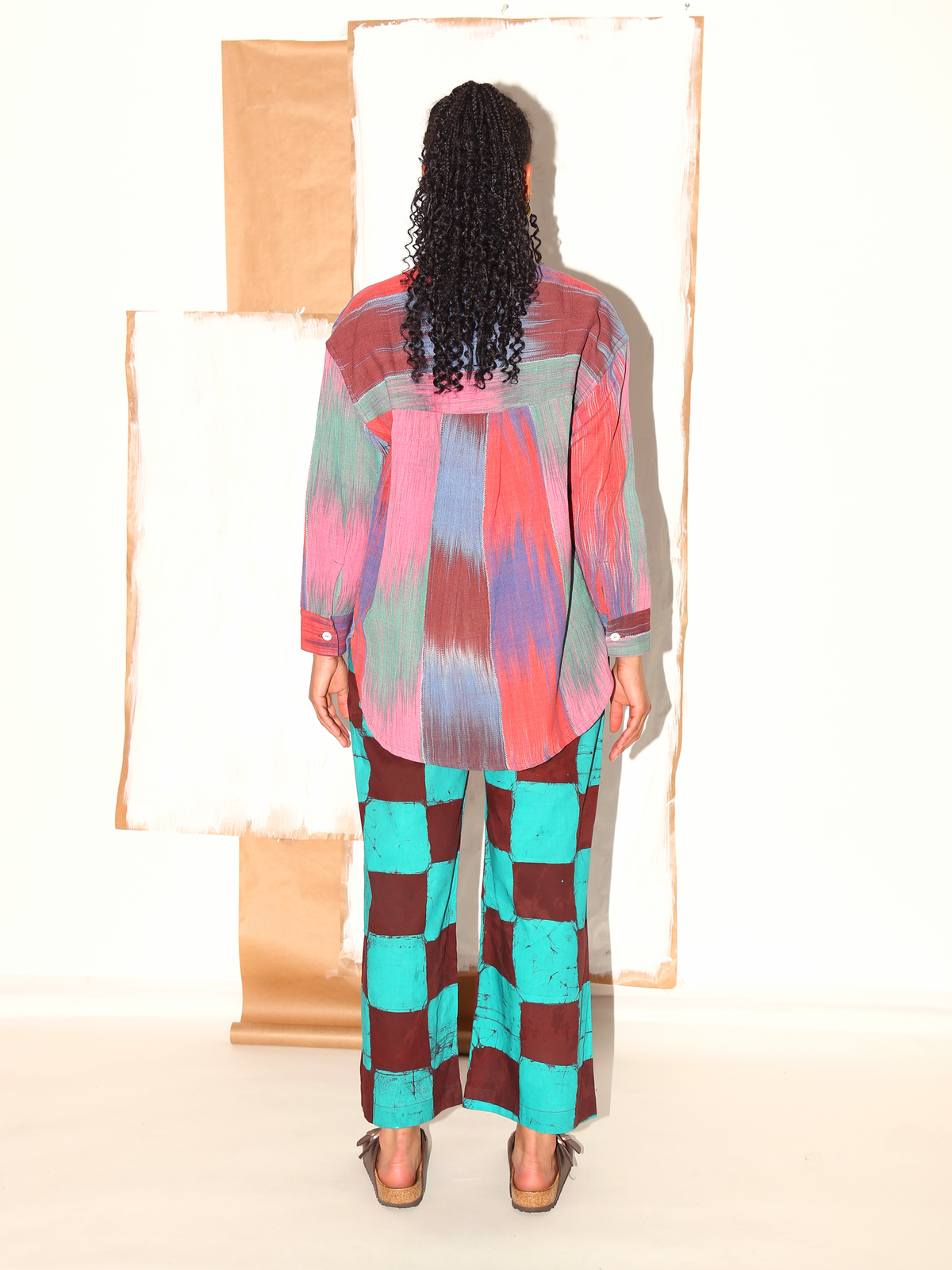 TAMALA Shirt/ Berry Ikat