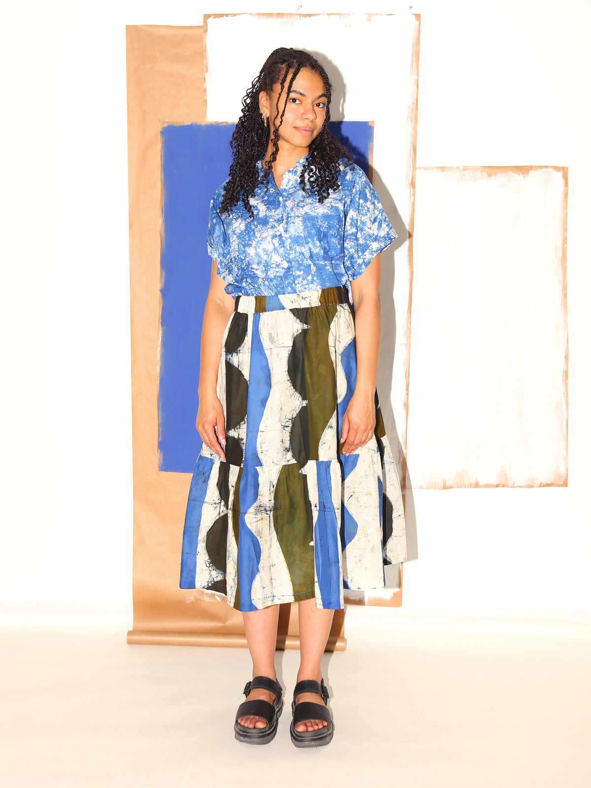TAMIRA Shirt / Blue Salad