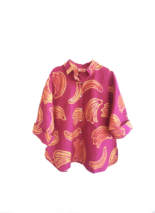 MAKEBA Shirt/ Pink Banana