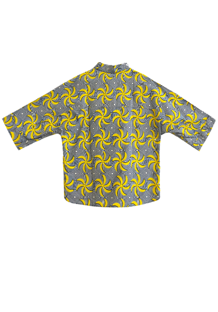 MAKEBA Shirt / Yellow Fan