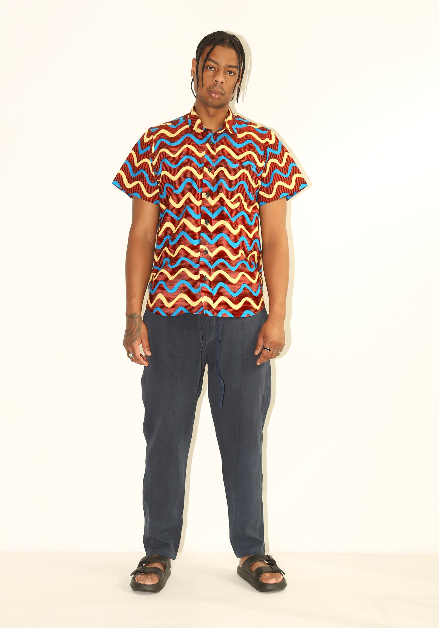 TAMBO Shirt / Red Waves