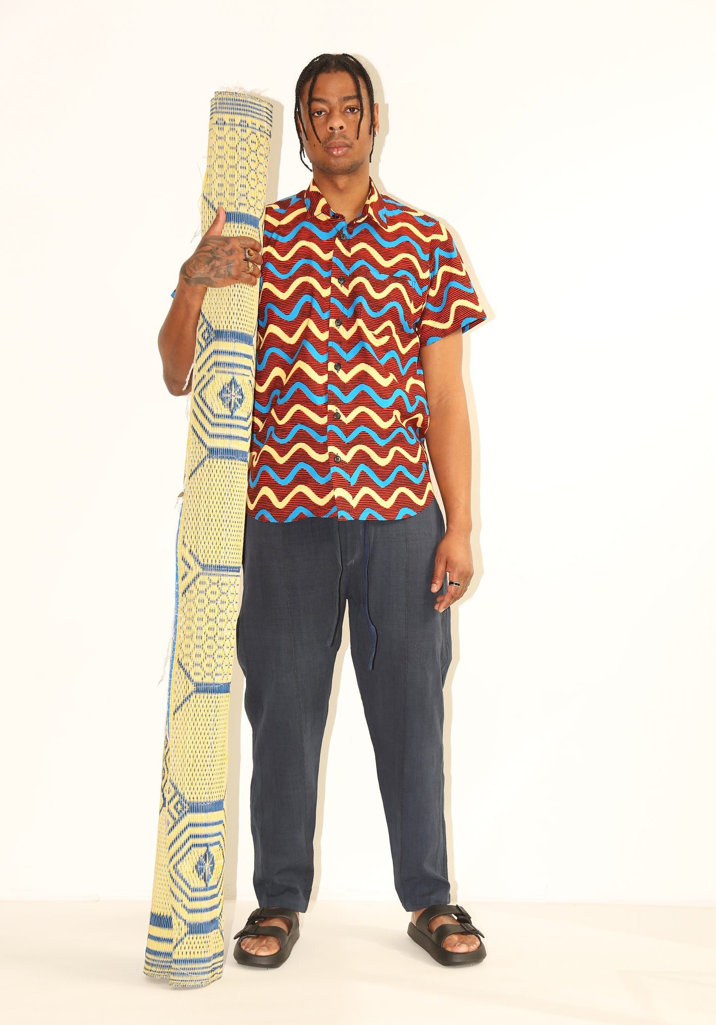 TAMBO Shirt / Red Waves