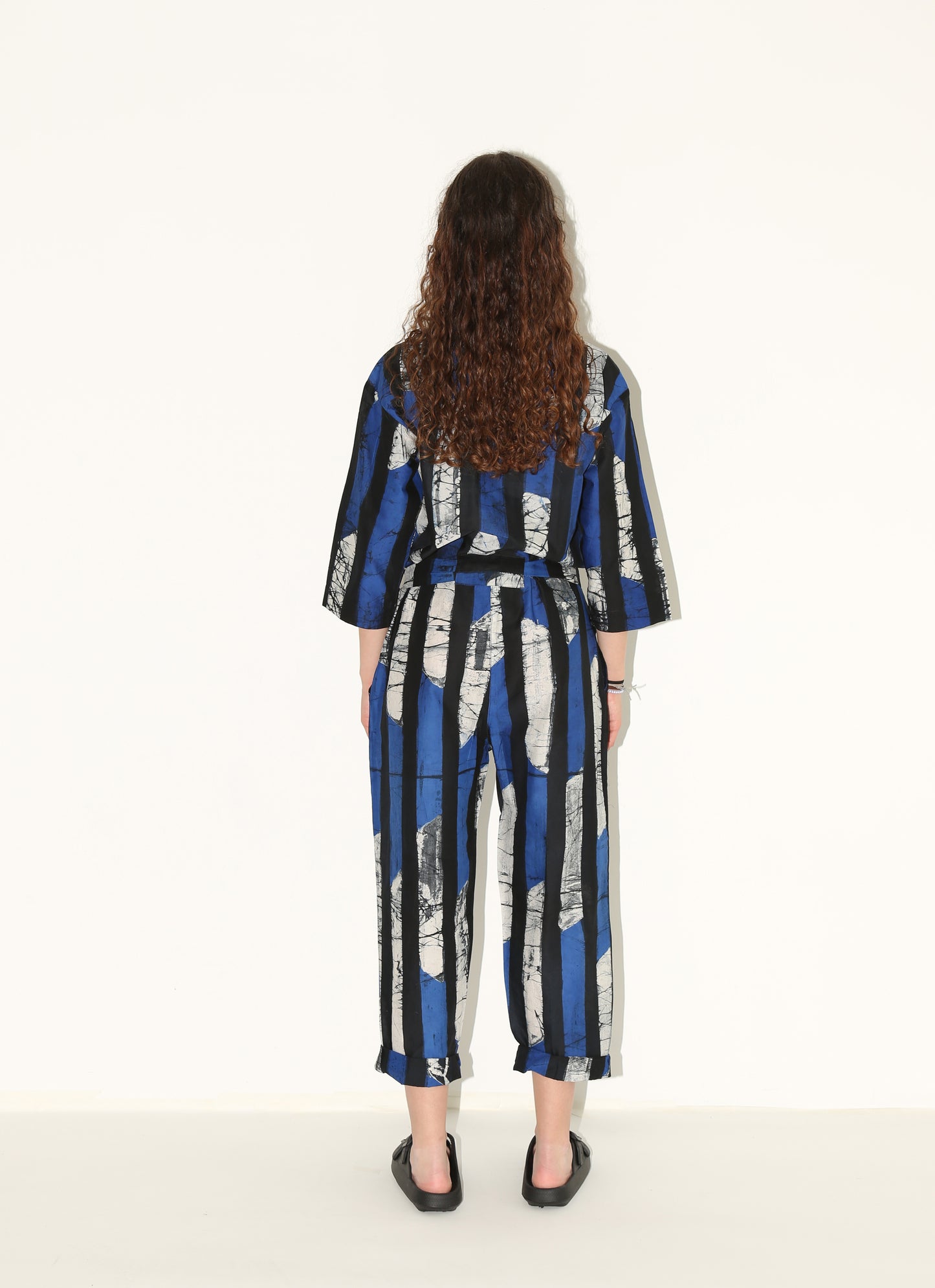 SABA Jumpsuit/ Blue Kente