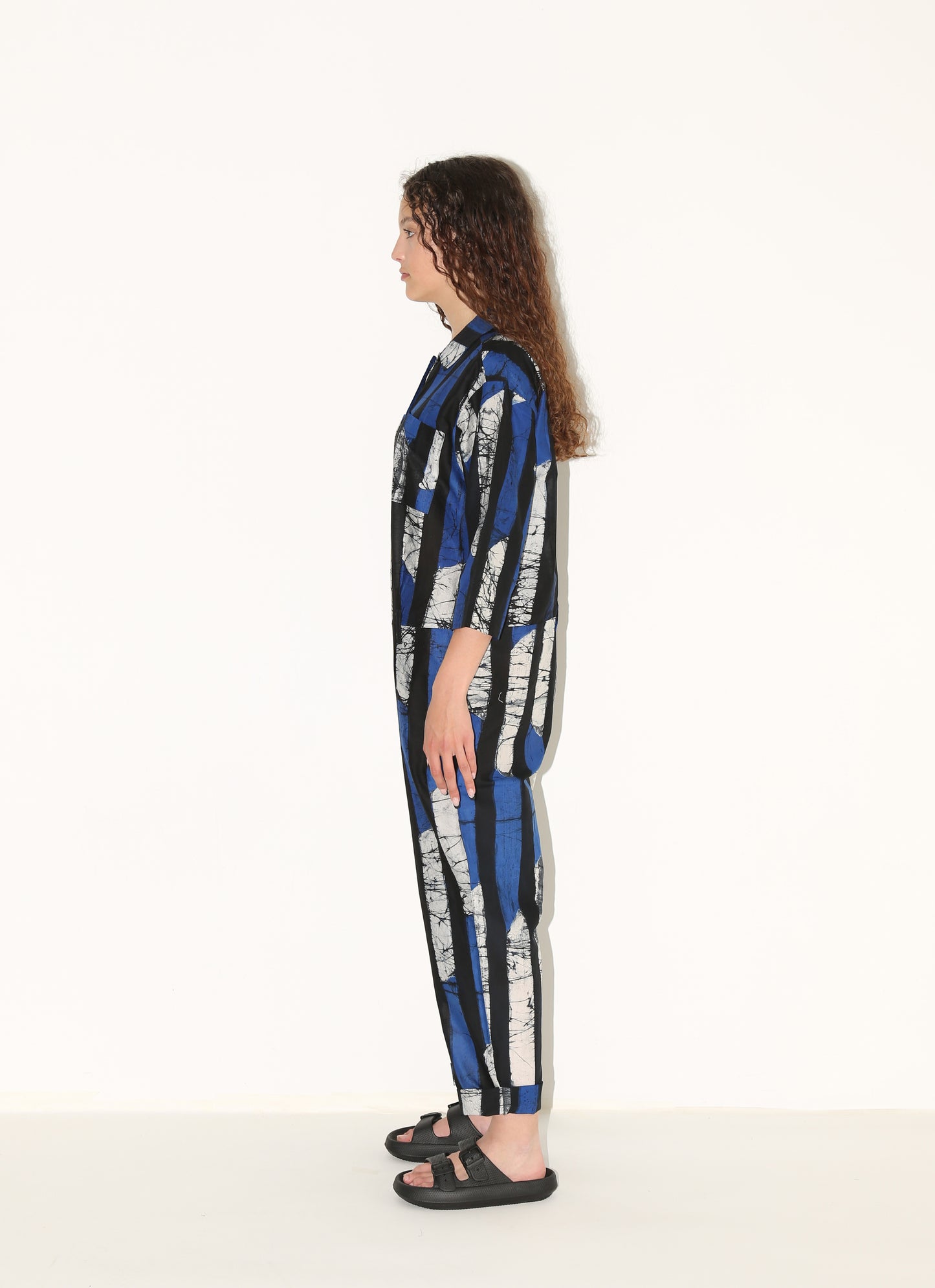 SABA Jumpsuit/ Blue Kente