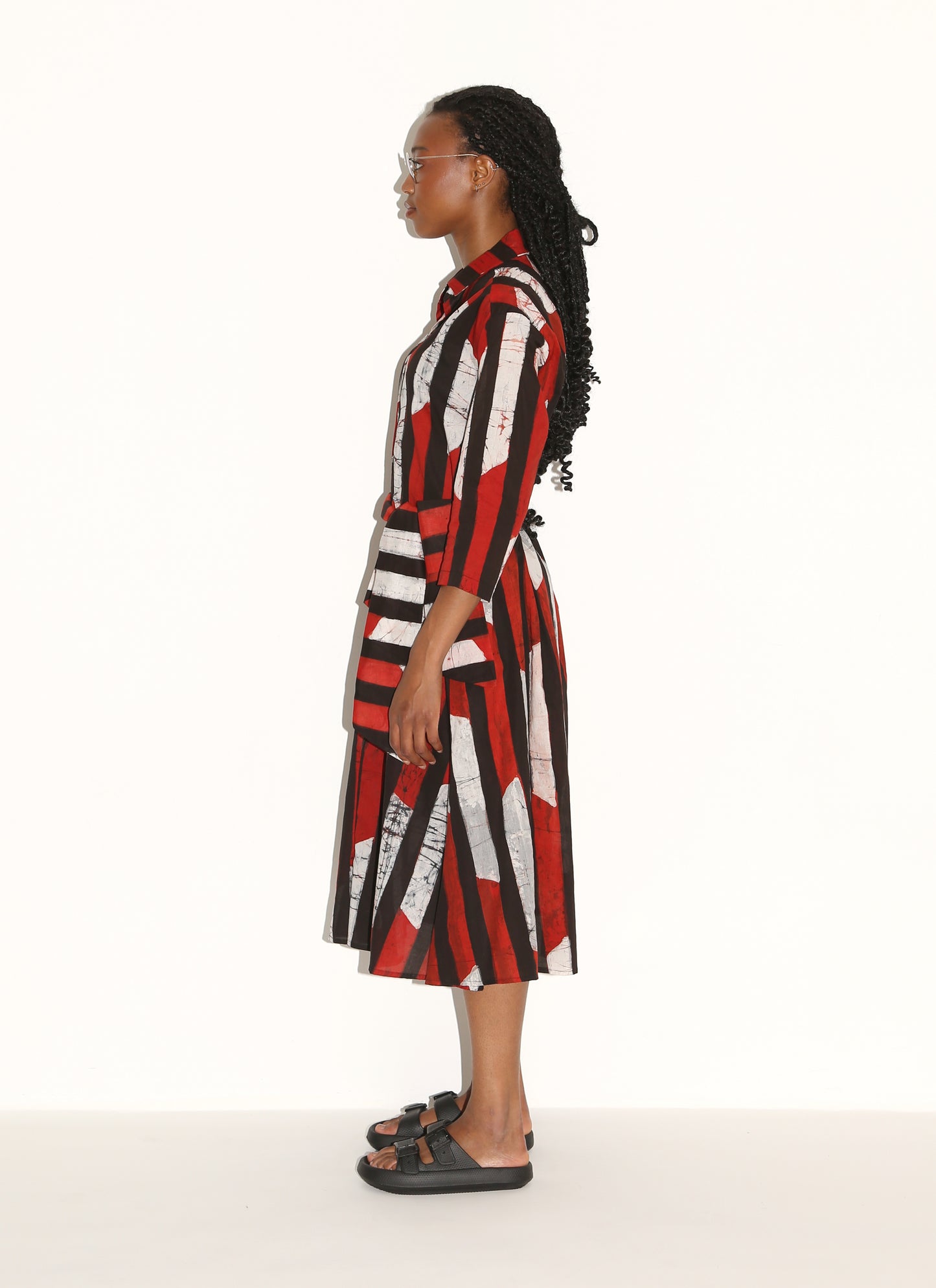 SEYDOU Dress/ Red Kente
