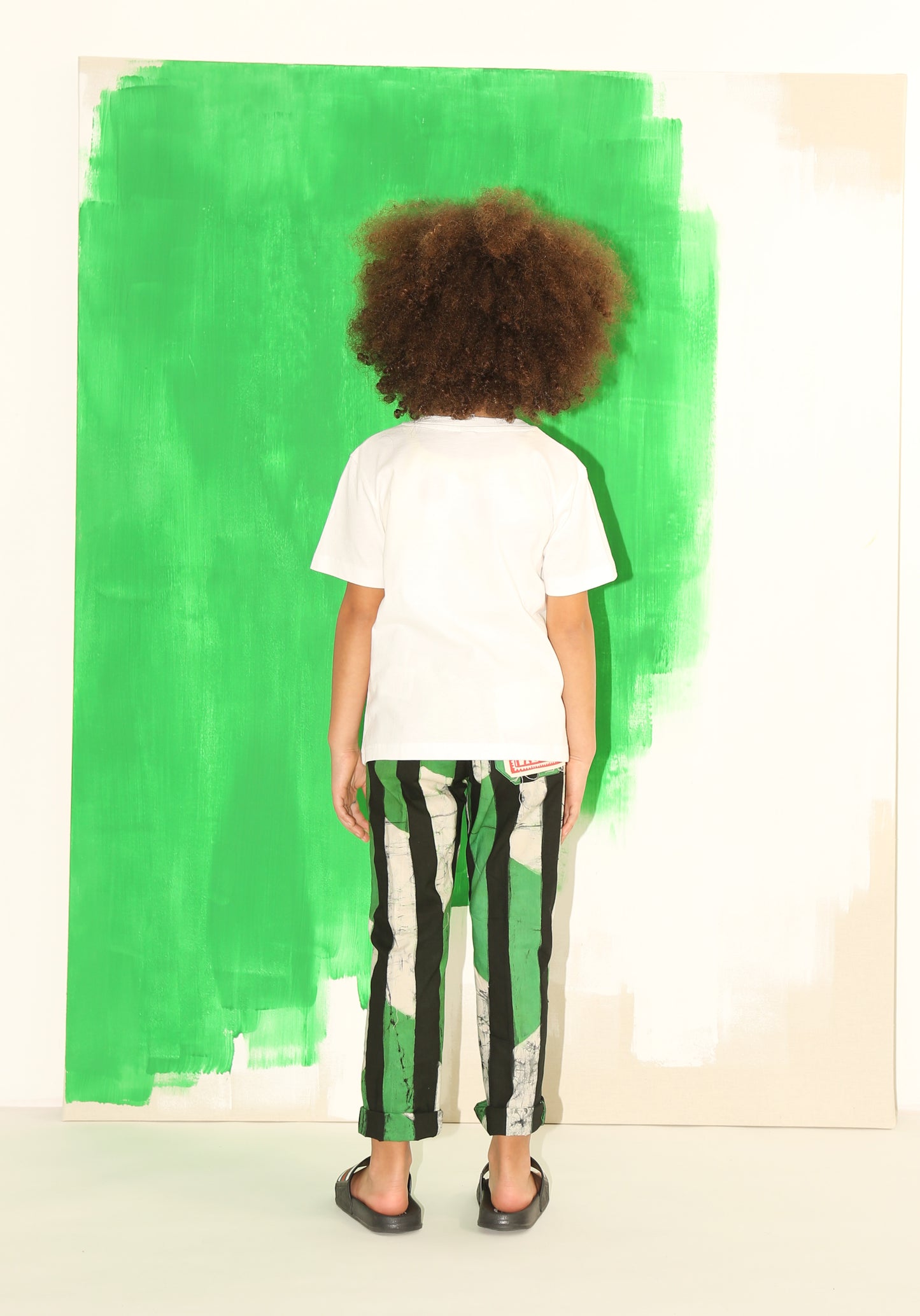 MOMO Pants / Green Kente
