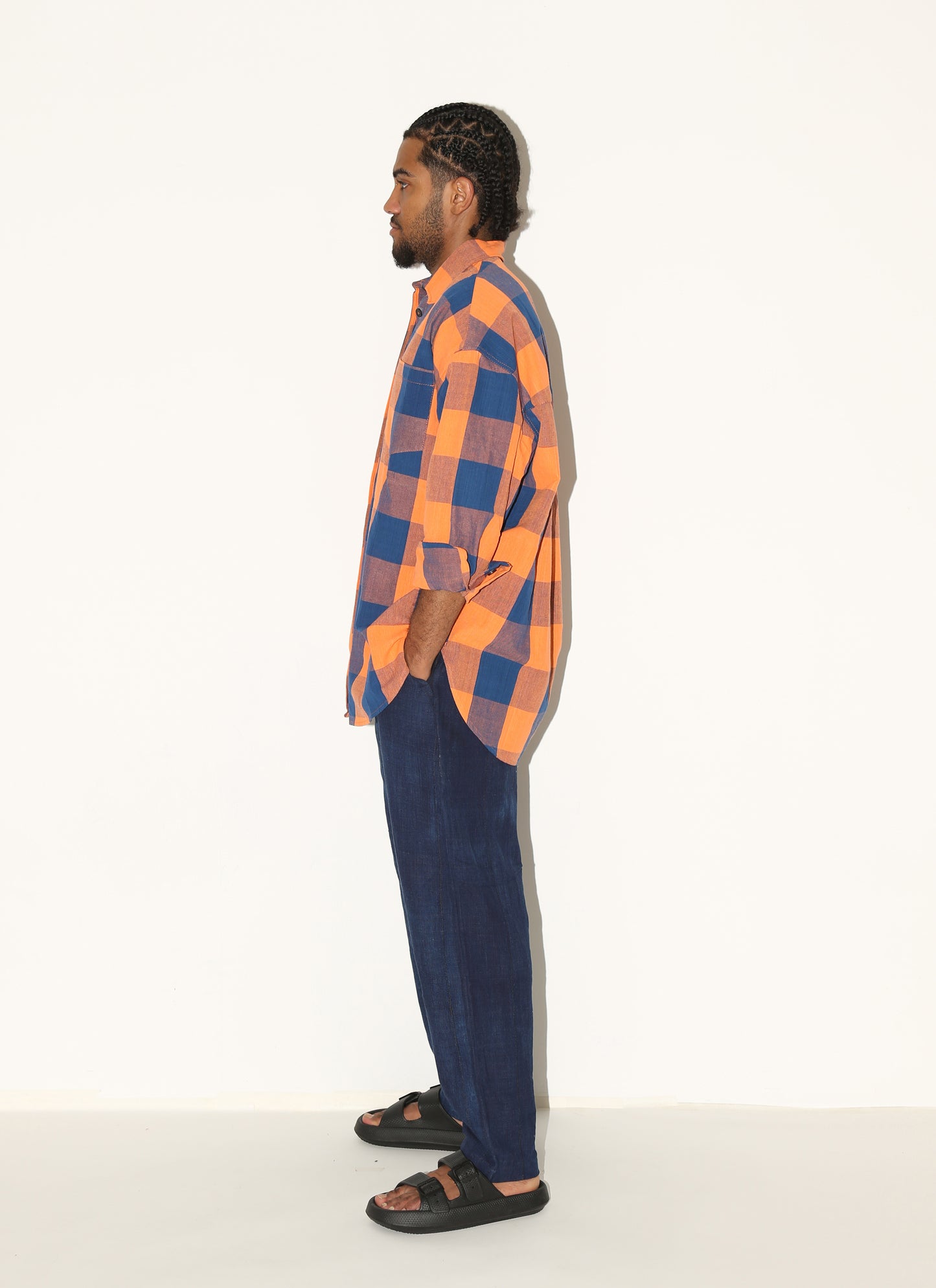 TAMALA Shirt/ Orange Check