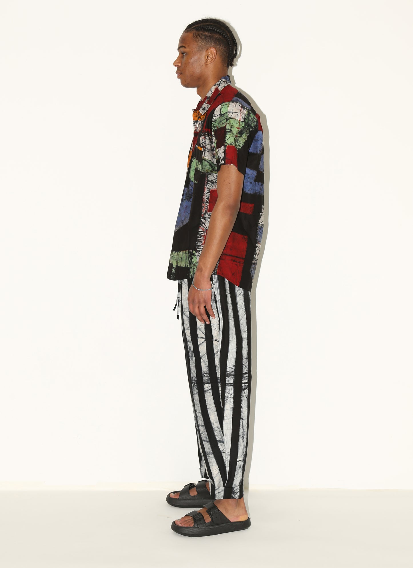 SORO Pants/ Black Stripes