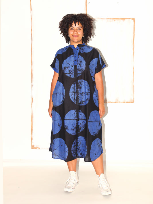 AMAN Dress/ Blue Universe