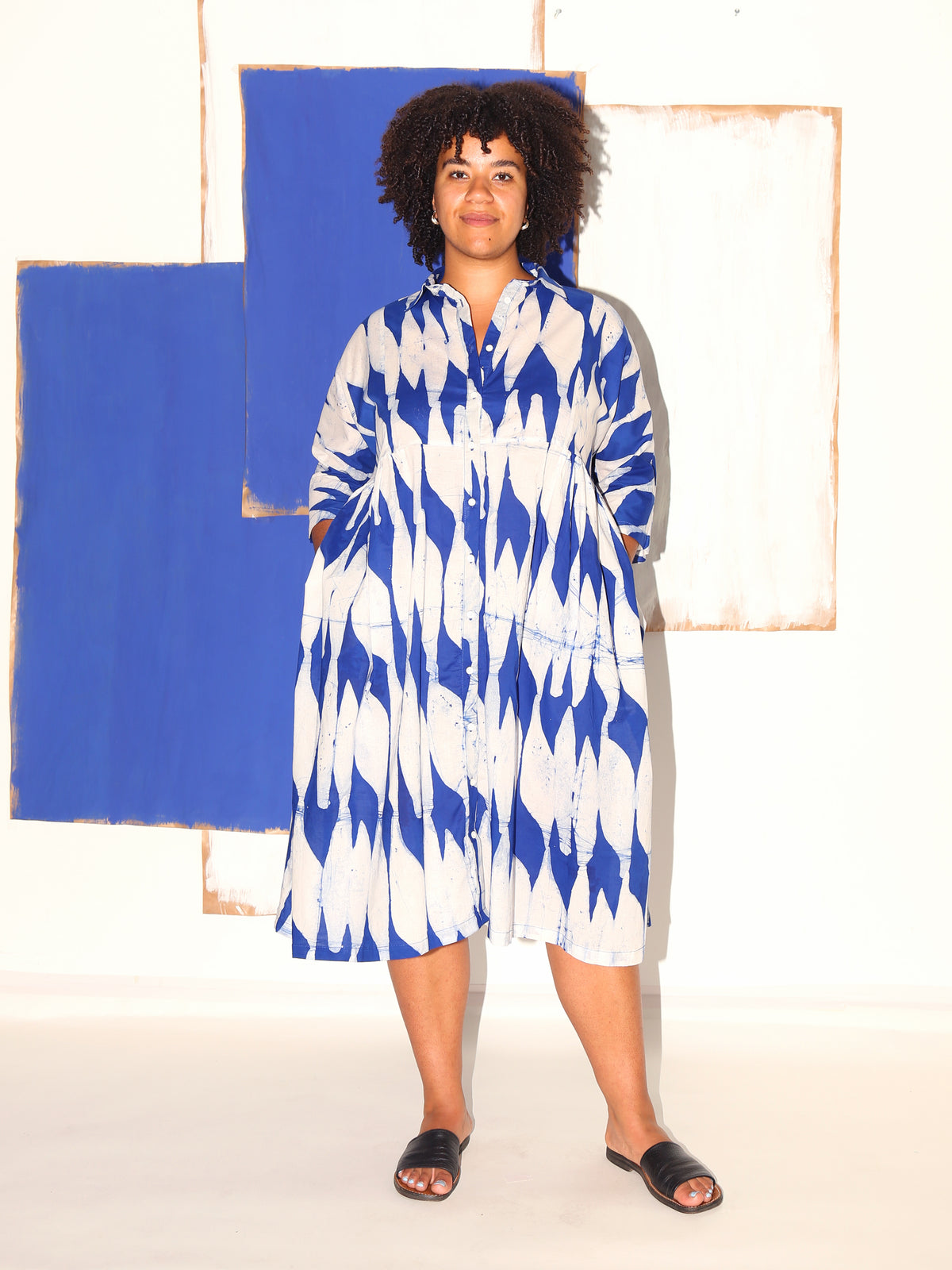 MARLI Dress / Blue Flags