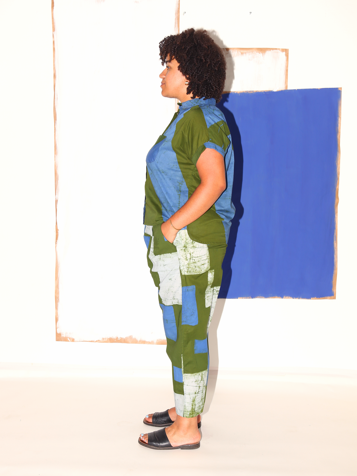 TAMIRA Shirt / Perspectives Blue