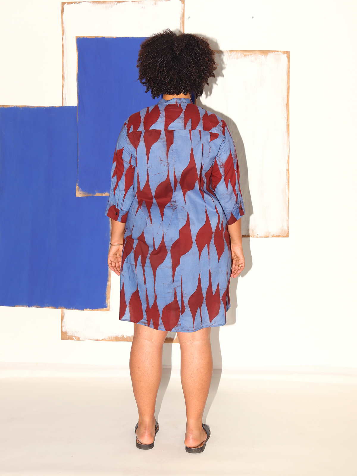 ZOLA Dress / Brown Flags