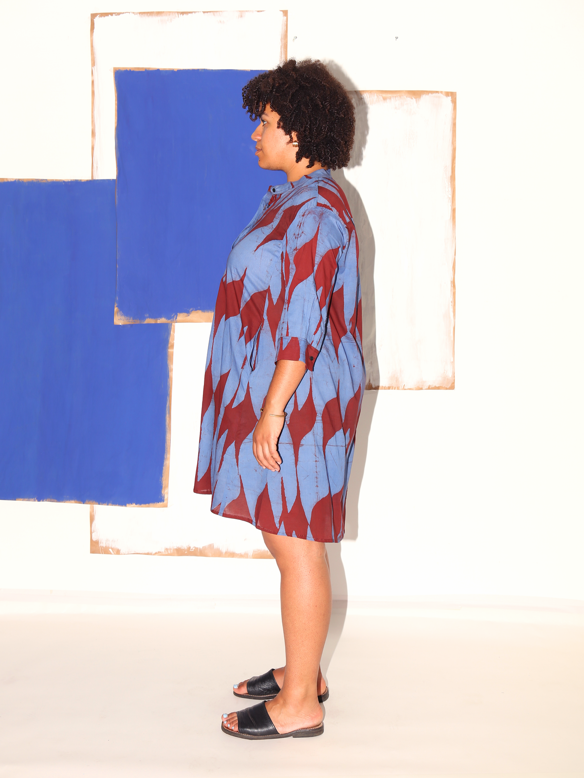 ZOLA Dress / Brown Flags