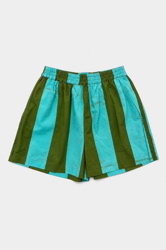 BABI Shorts / Aqua Stripes