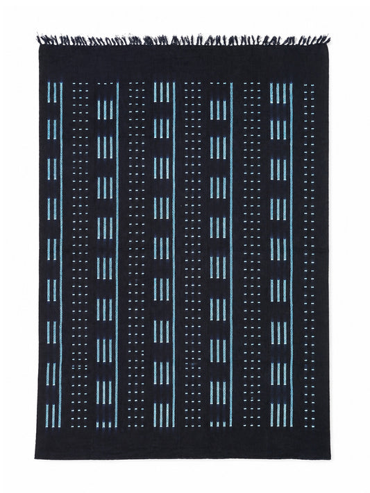 INDIGO Blanket/ Vertical Lines