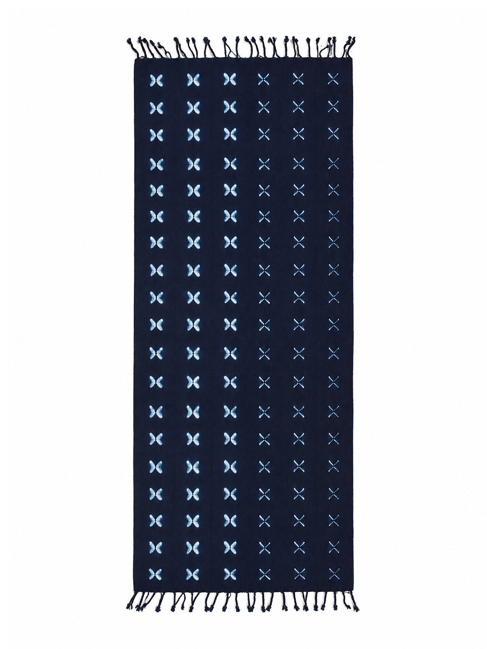 INDIGO Scarf / White Butterflies