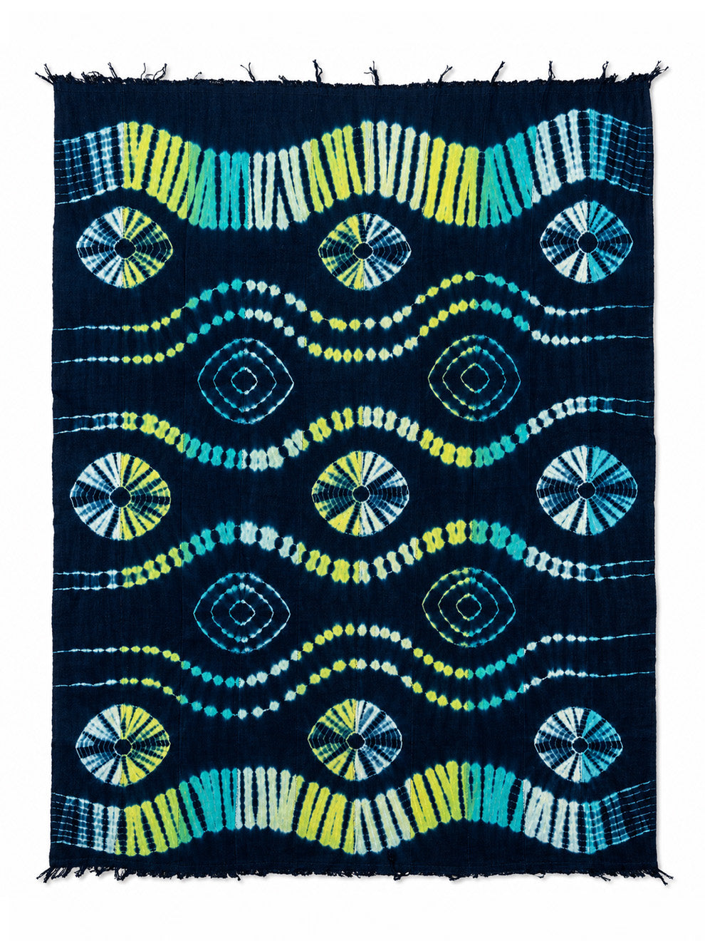 INDIGO Blanket / Green Tie Dye