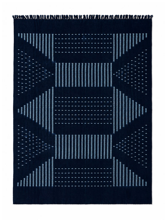 INDIGO Blanket / Blue Rectangle