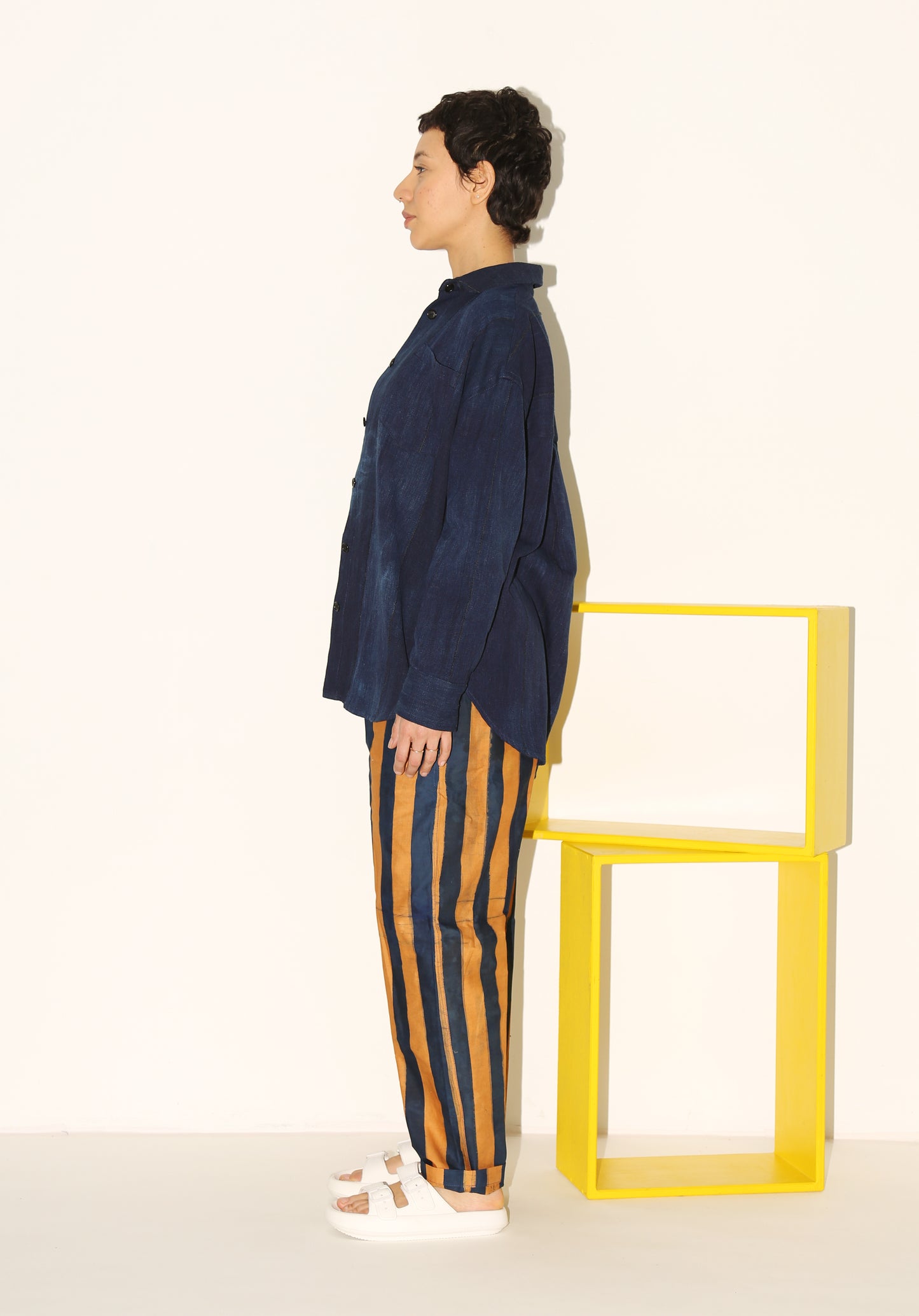 SORO Pants/ Earth Stripes