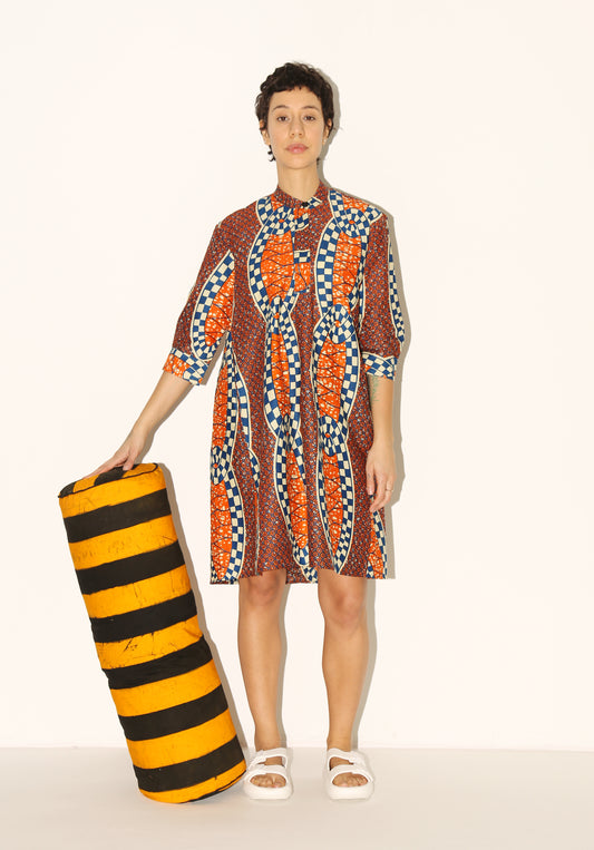 ZOLA Dress / Orange Chain