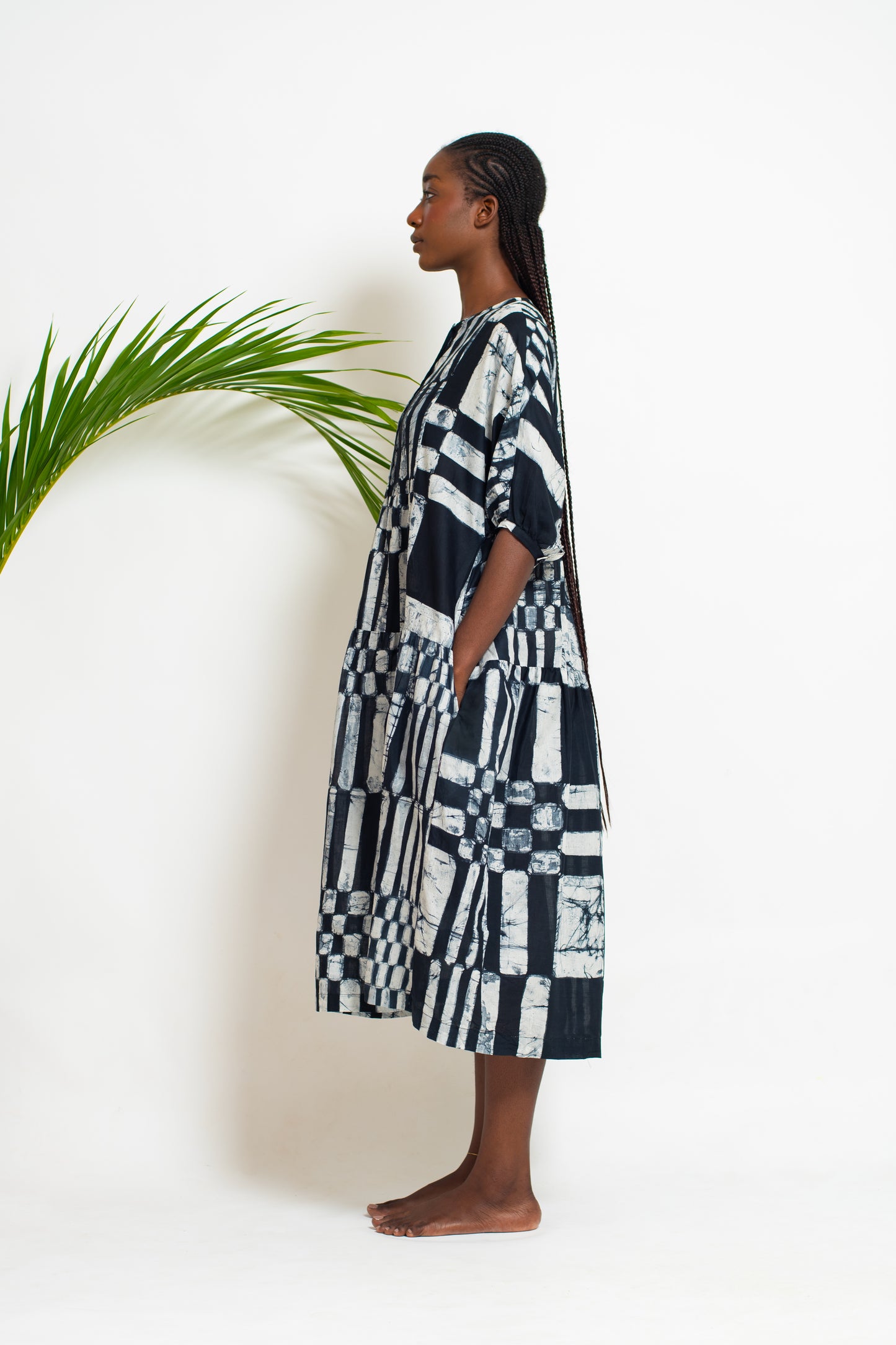 CHIMA Dress / Space Check Black