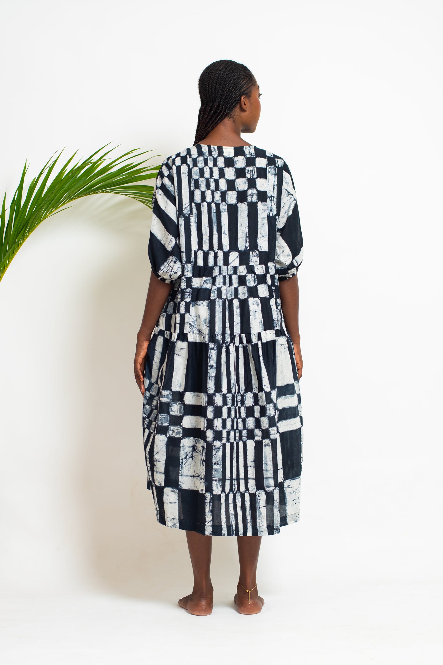 CHIMA Dress / Space Check Black